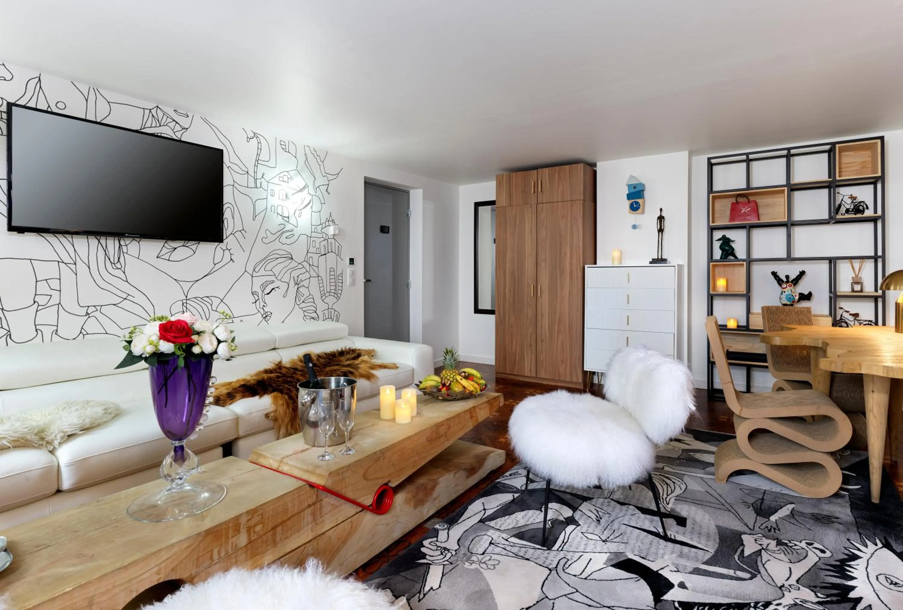 Seating area in Snow Lodge Hotel Courchevel 1850