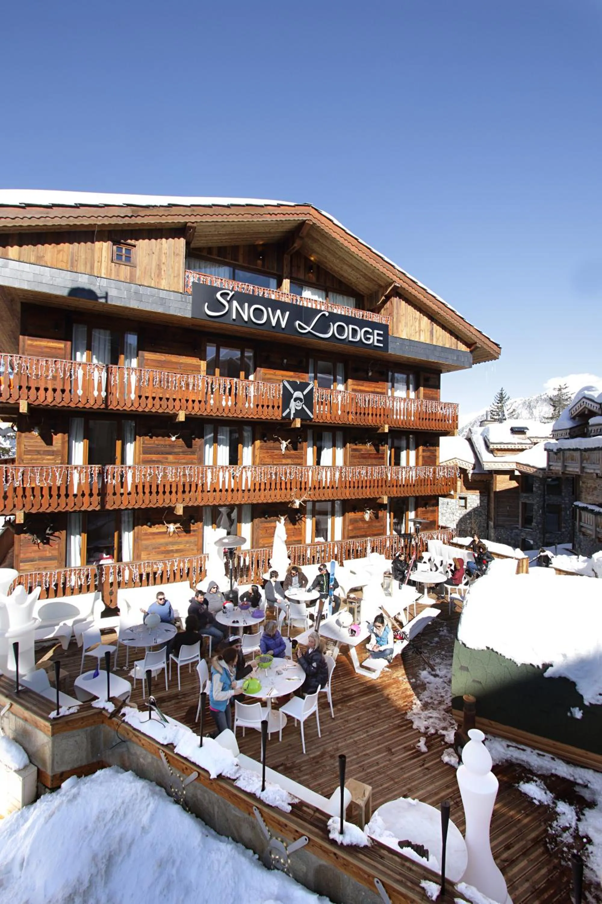 Facade/entrance in Snow Lodge Hotel Courchevel 1850