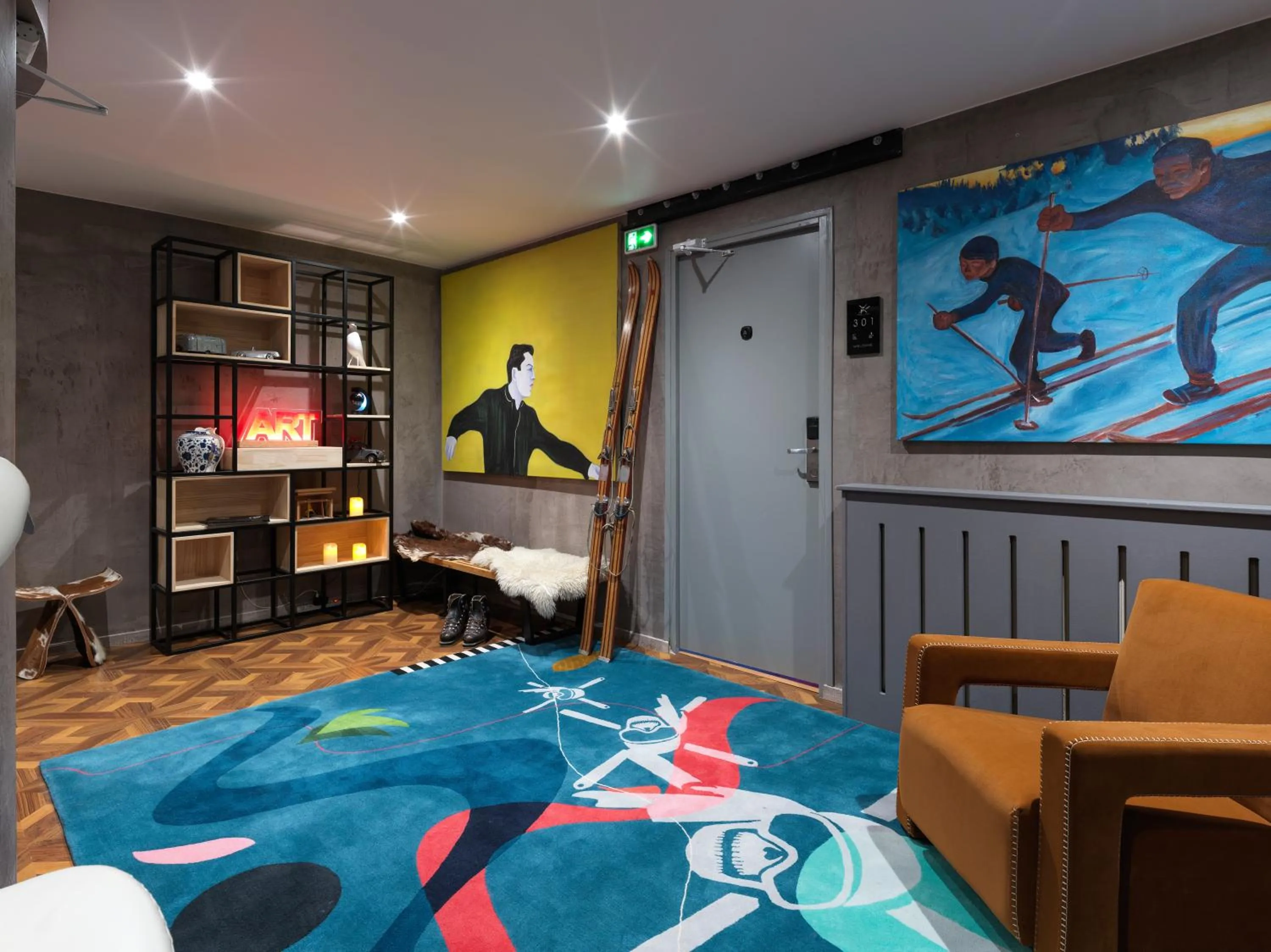 Lobby or reception, Bed in Snow Lodge Hotel Courchevel 1850