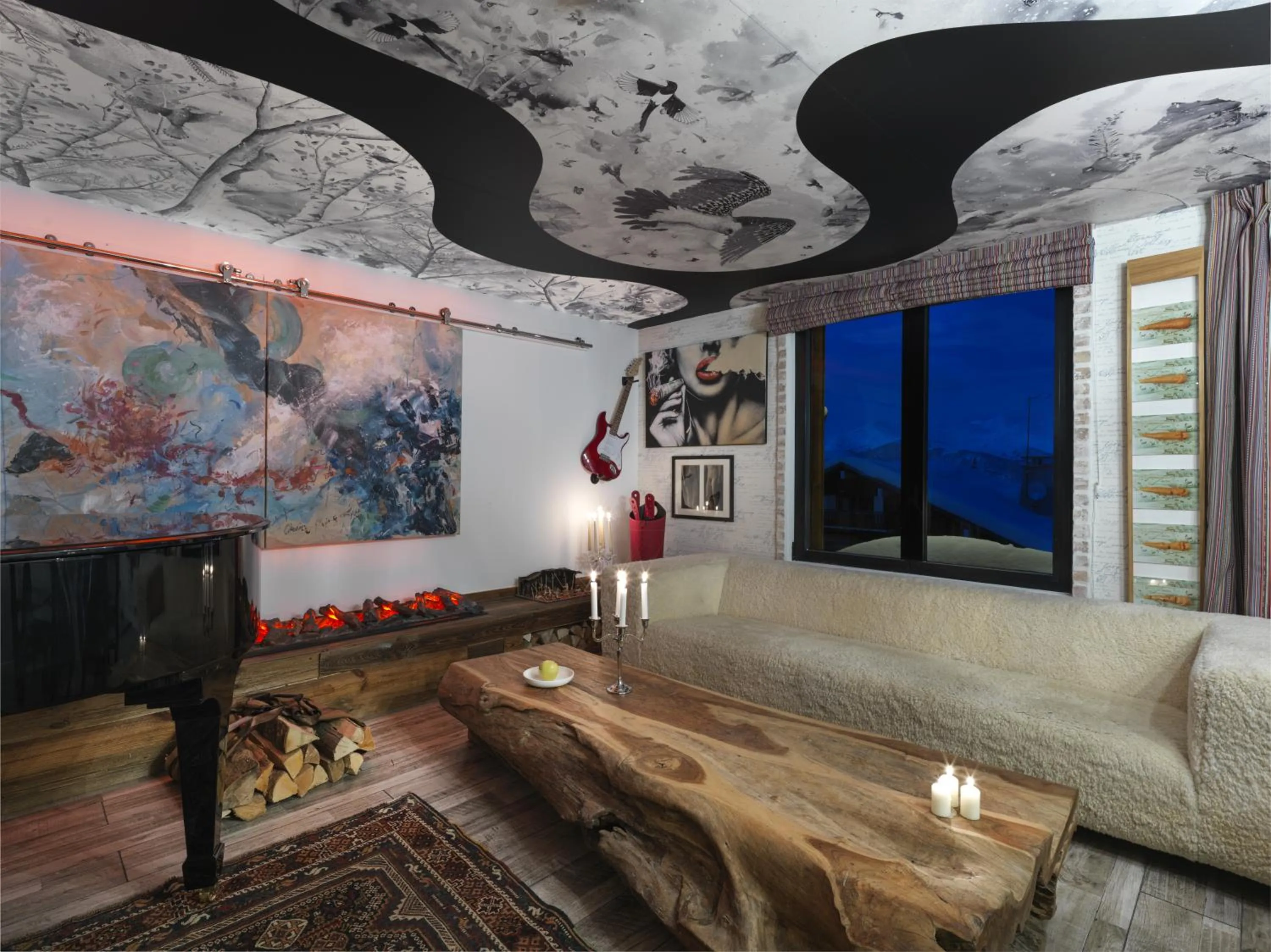 Living room in Snow Lodge Hotel Courchevel 1850