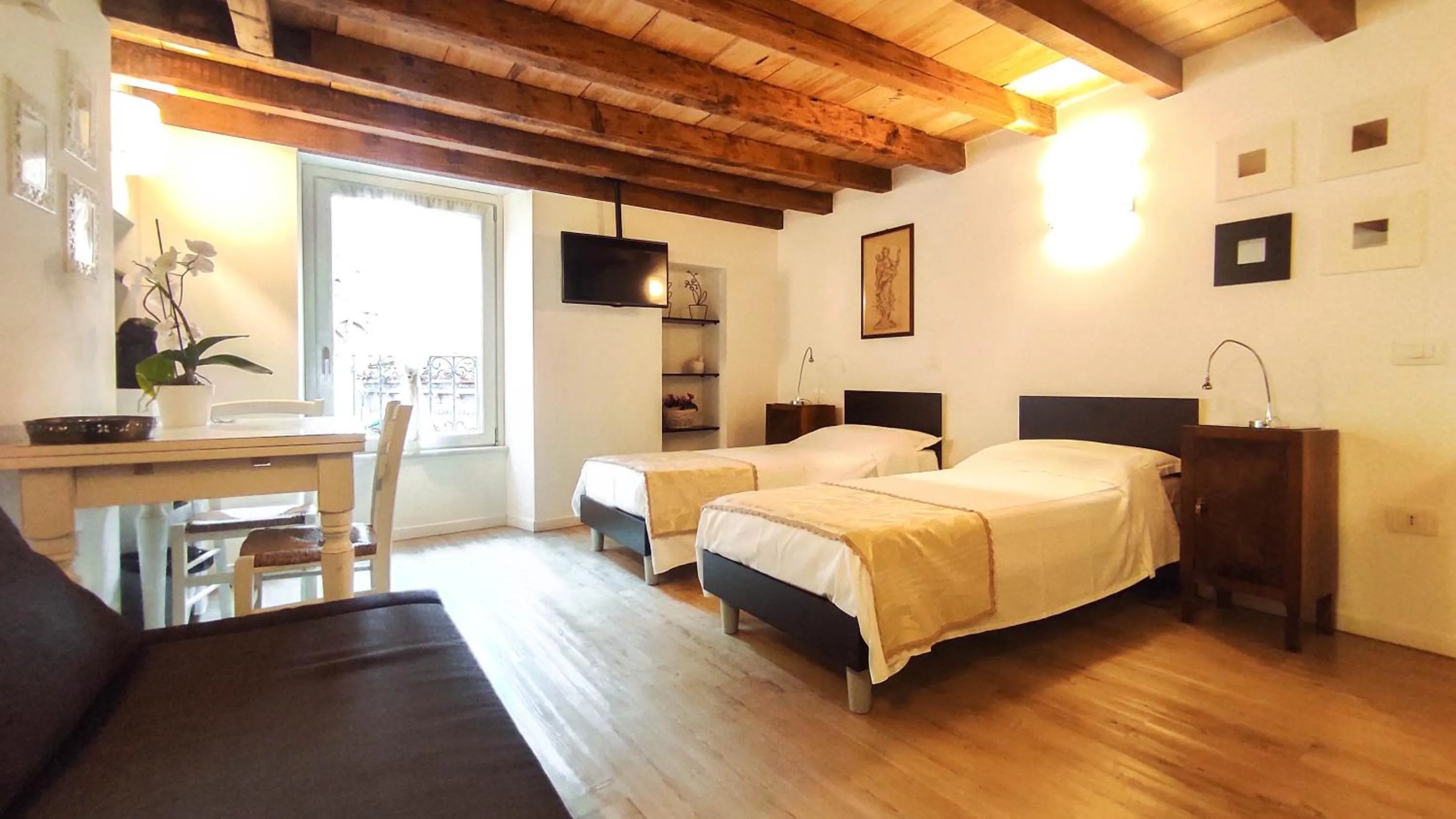 Bathroom, Bed in B&B ai Musei