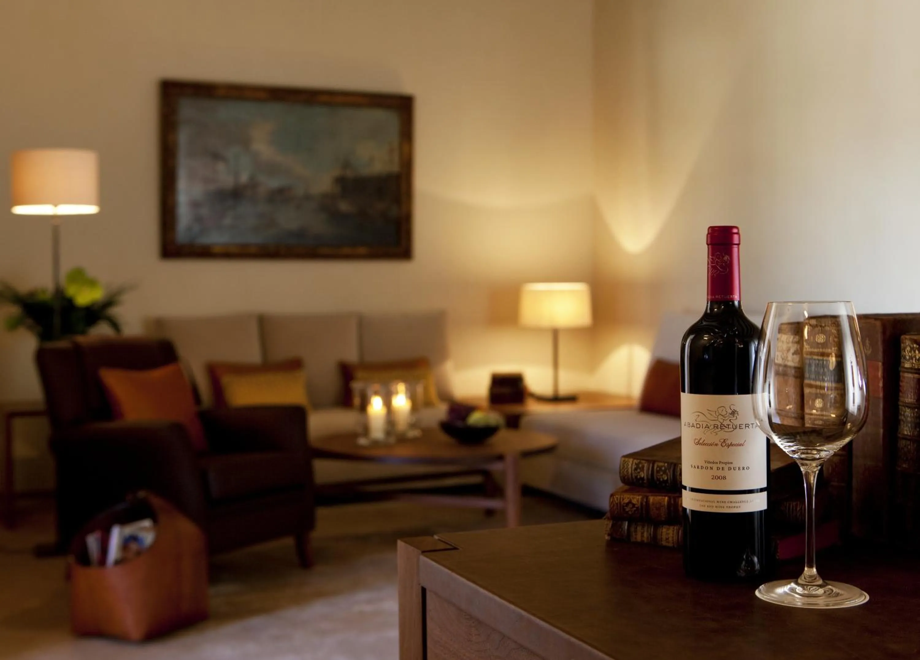 Living room in Abadia Retuerta LeDomaine