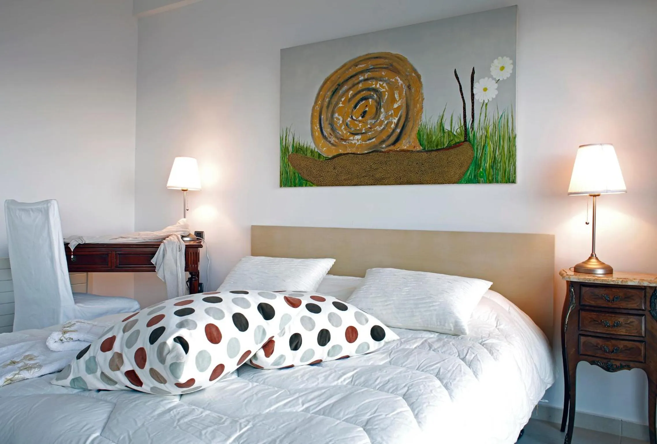 Bedroom, Bed in Seaview Maisonette Schinias