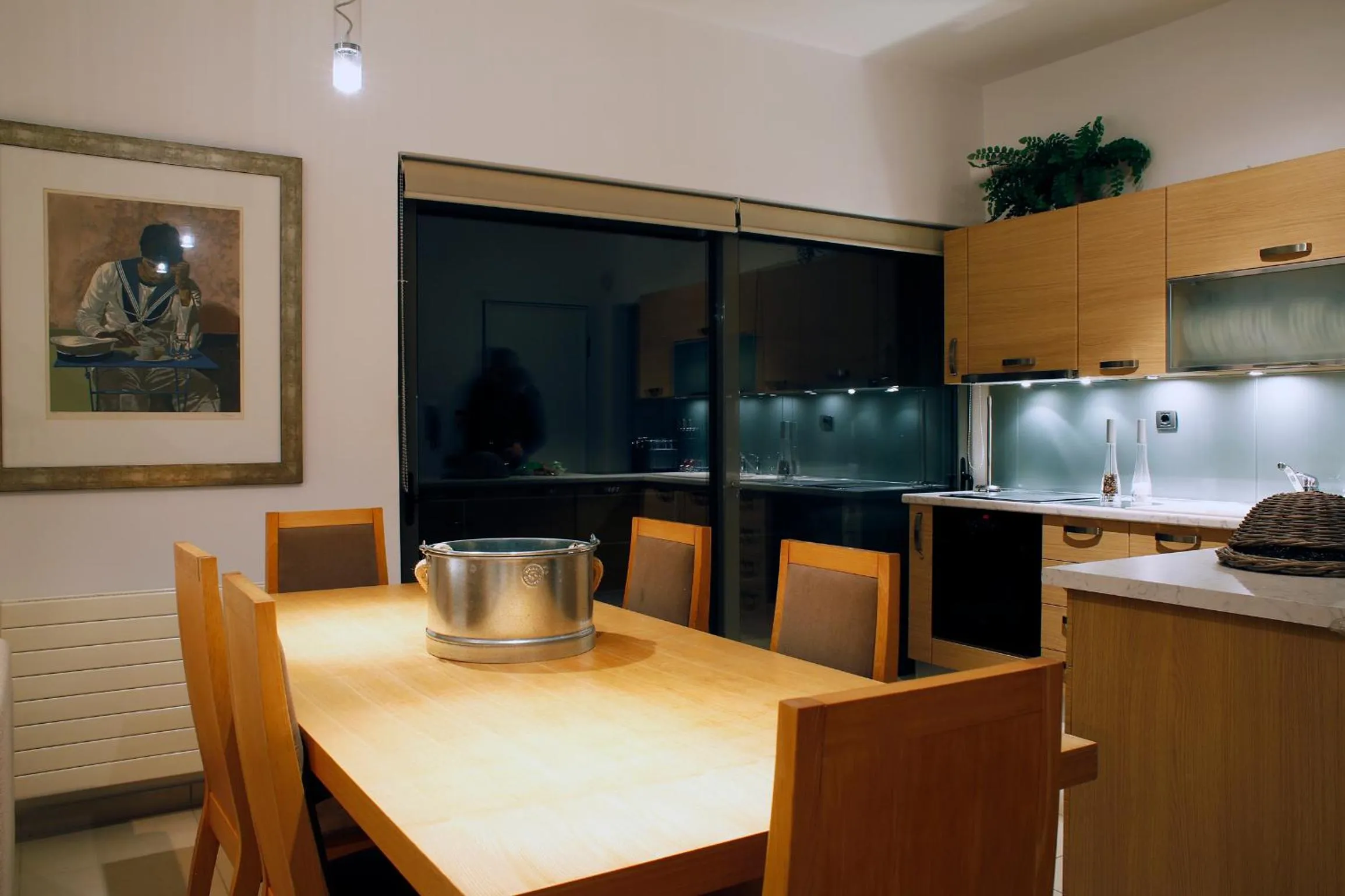 Kitchen or kitchenette in Seaview Maisonette Schinias