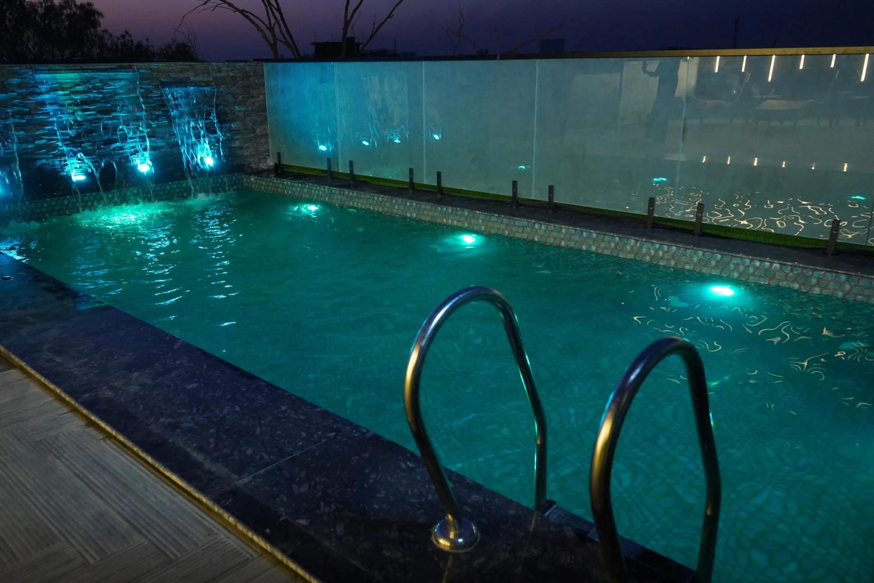 Swimming pool in ShriGo Hotel Banaras
