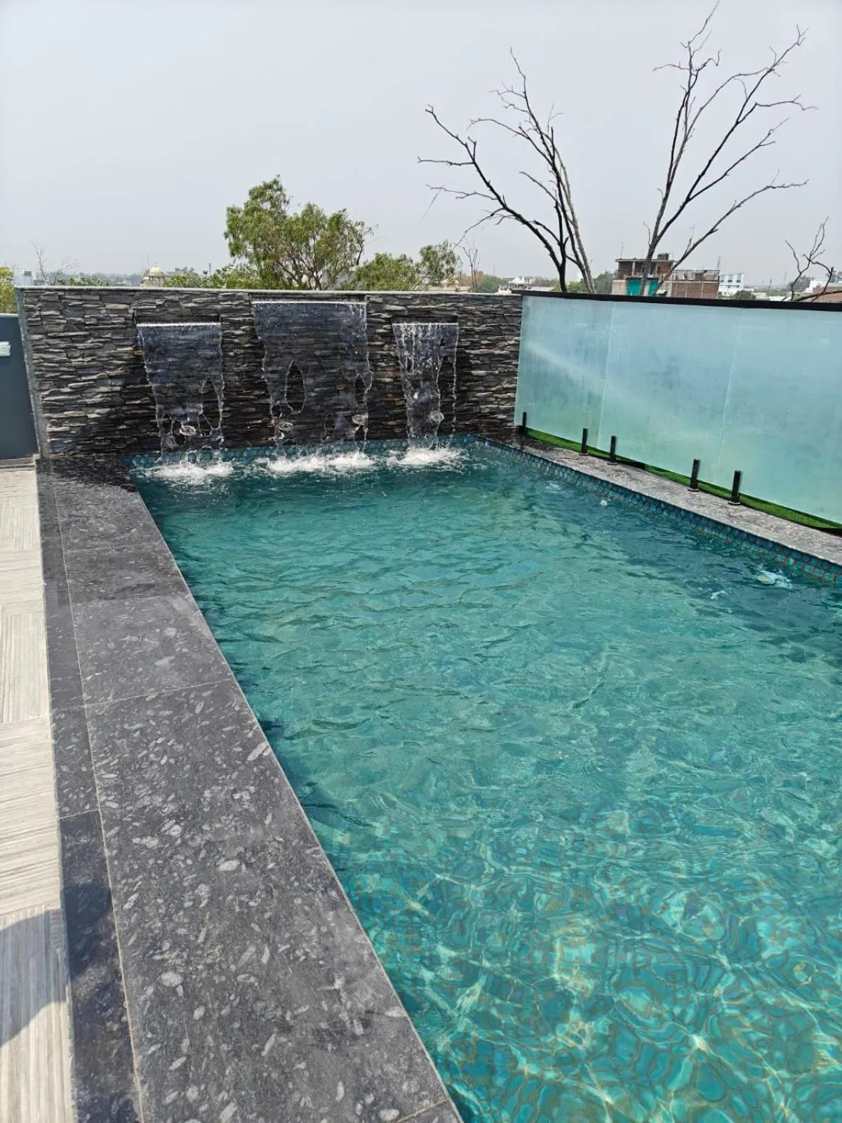 Swimming pool in ShriGo Hotel Banaras