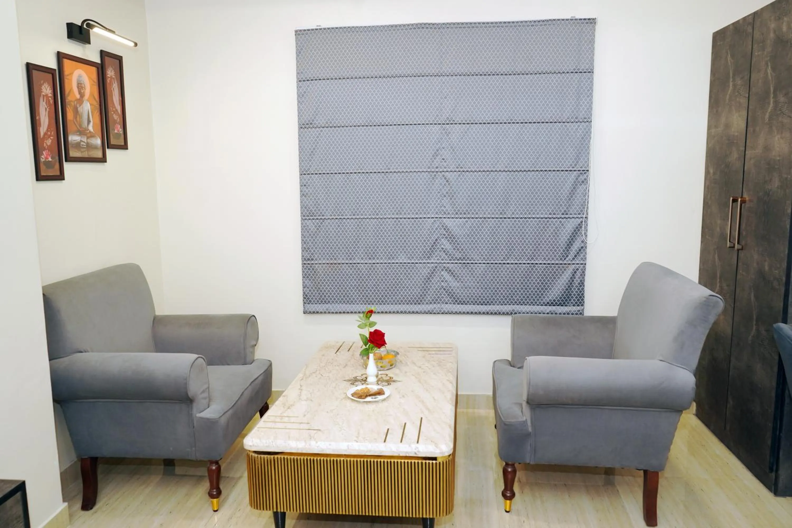 Seating area in ShriGo Hotel Banaras