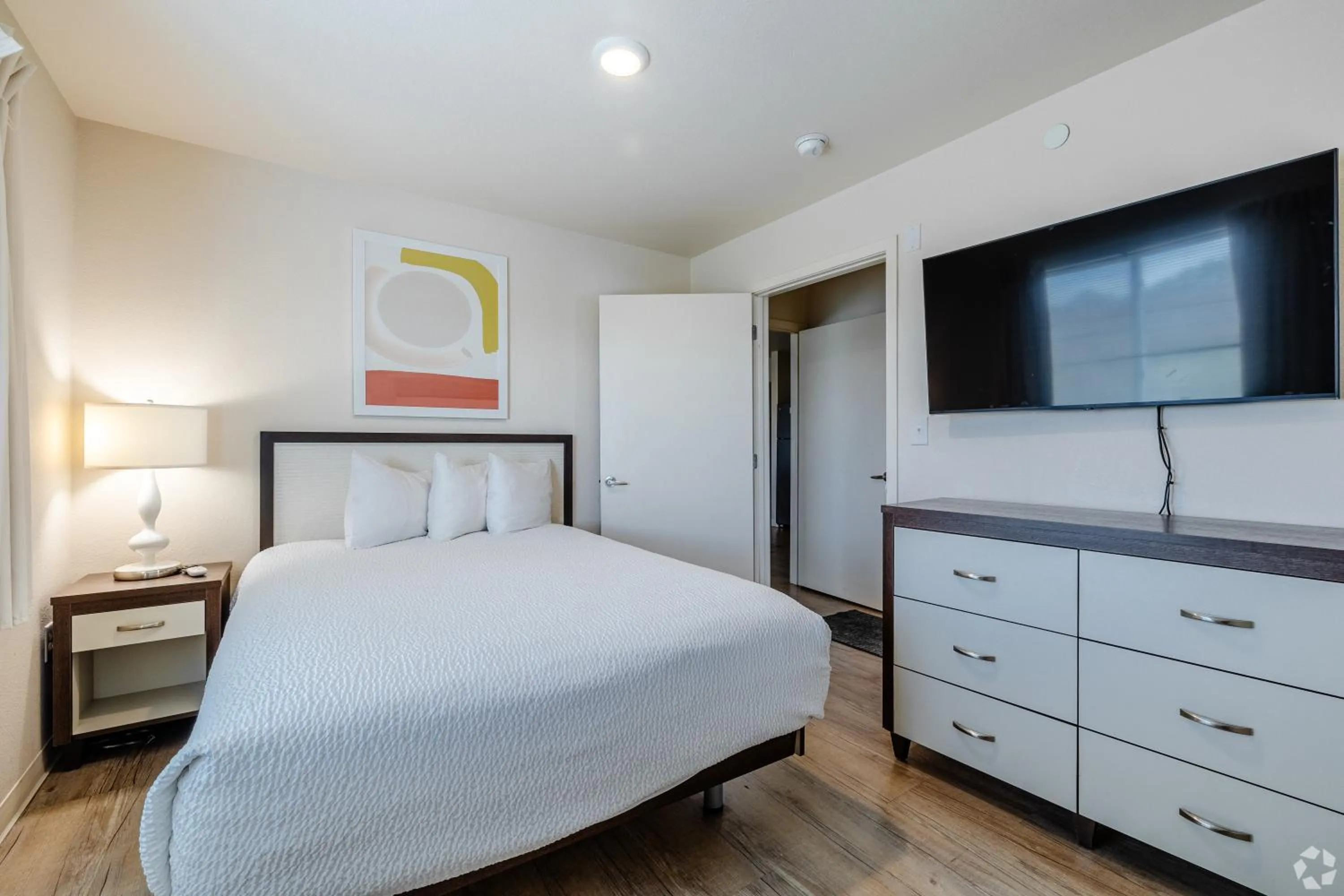 Bed in WaterWalk Extended Stay by Wyndham Wichita