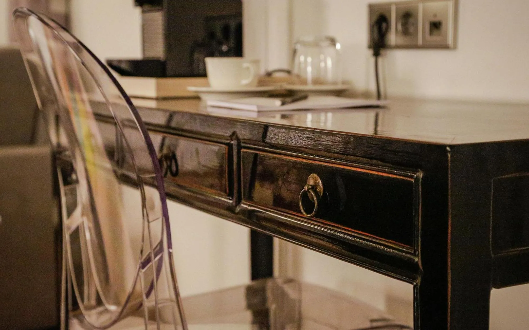 Decorative detail in La Pipistrelle Hotel