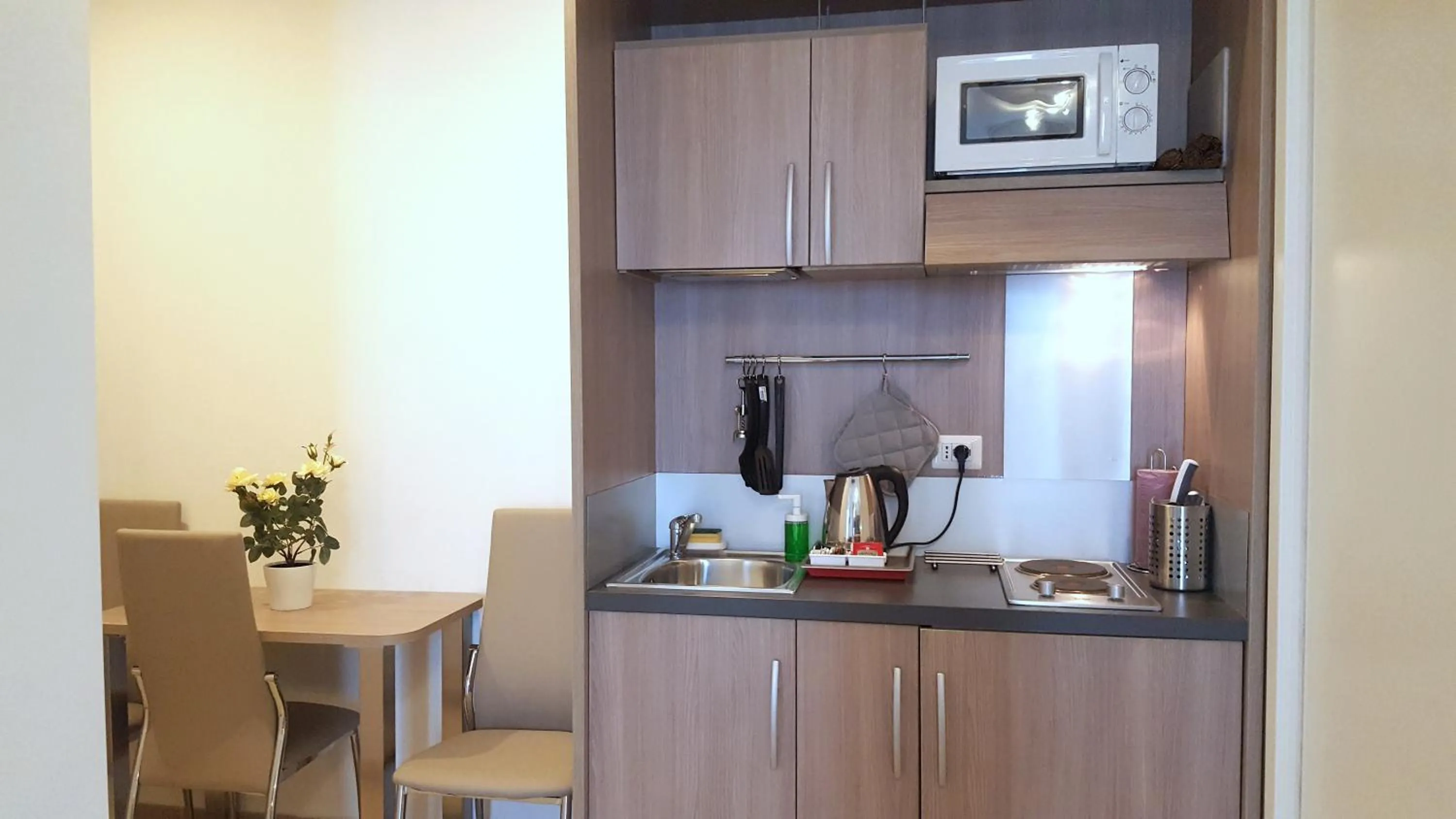 Kitchen or kitchenette in Hotel Luxor Florence