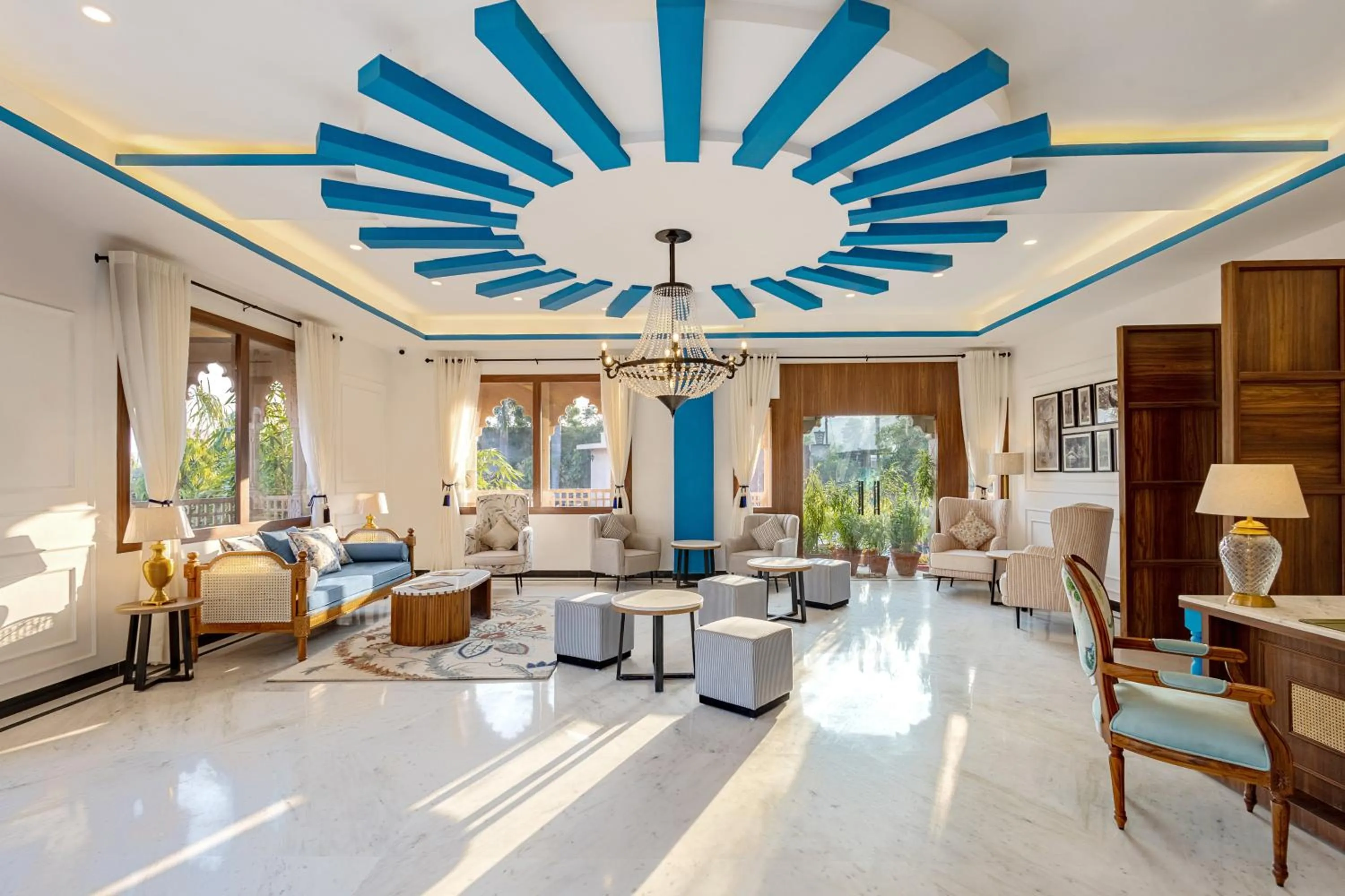 Seating area in Sterling Bagh Ranthambore