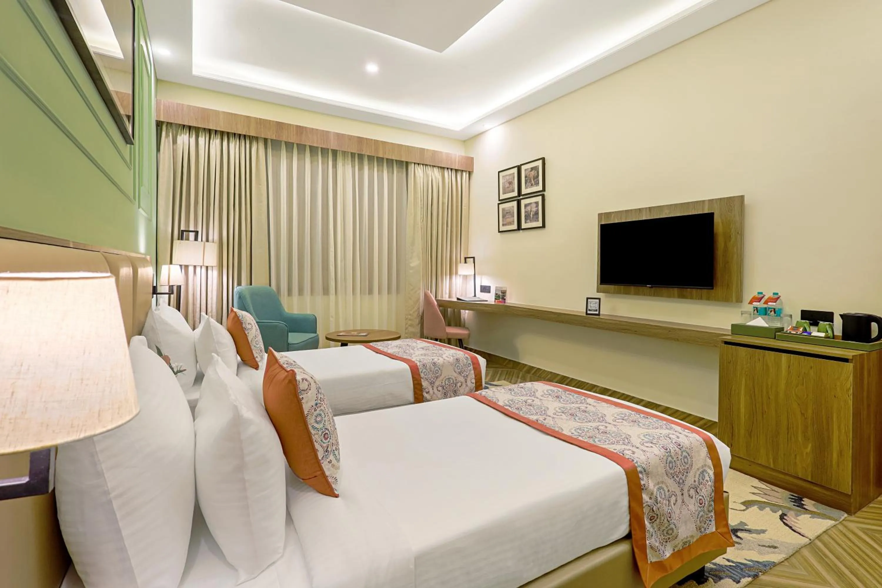 Bedroom, Bed in Sterling Bagh Ranthambore