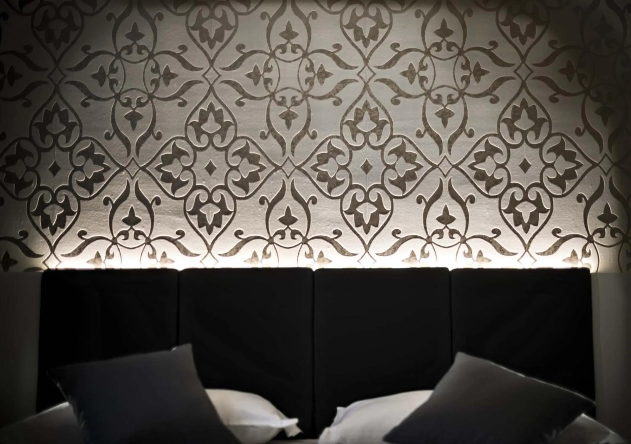 Decorative detail, Bed in Ilga Hotel