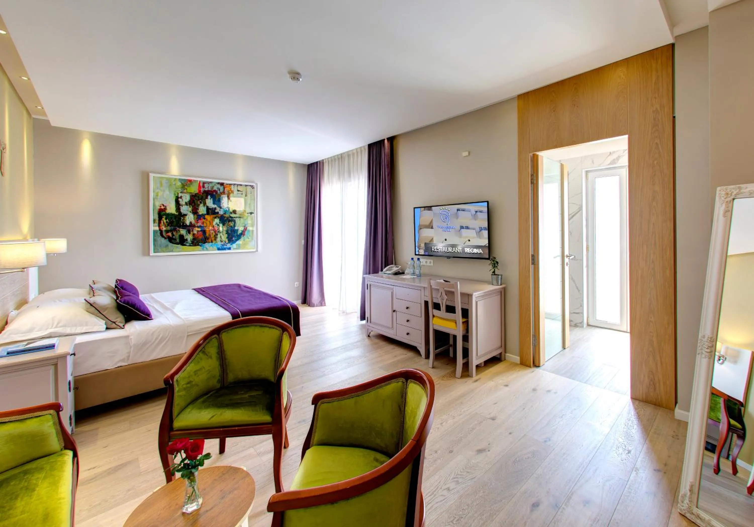 Bed in Hotel Villa Regina