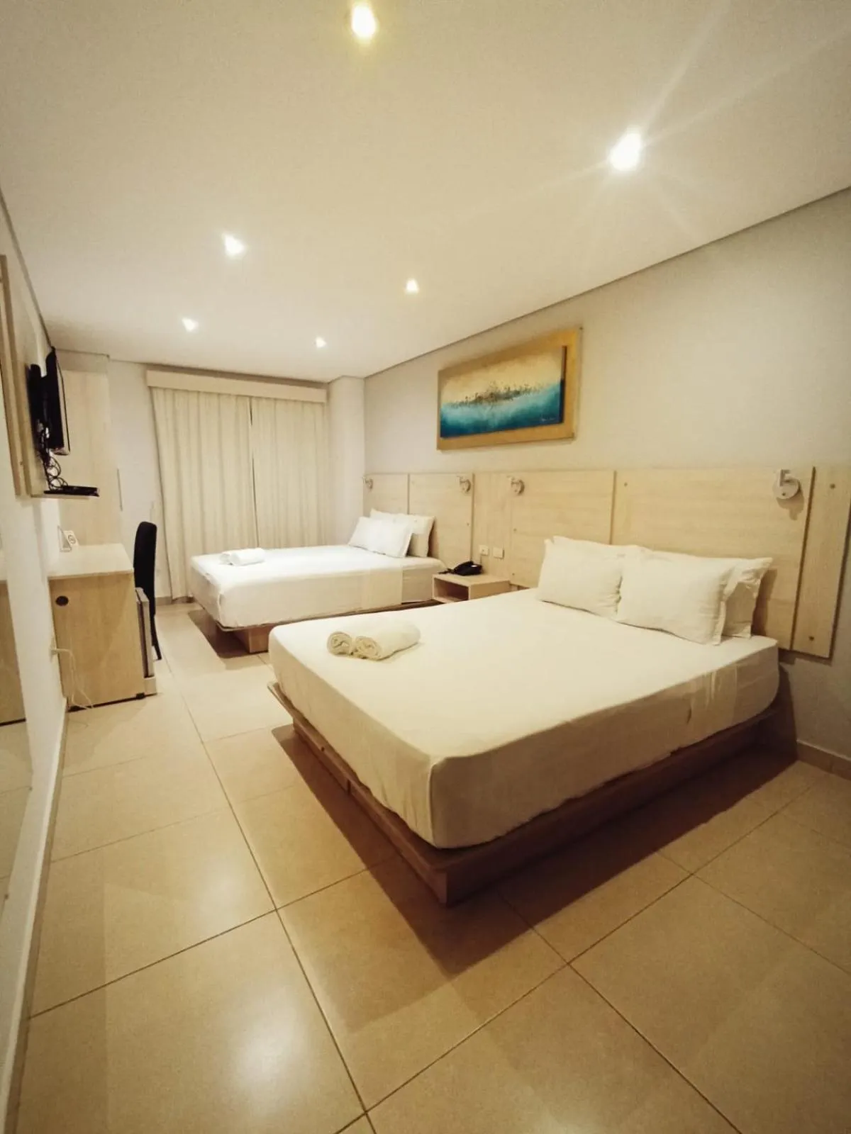 Bed in Danieri Asunción Hotel