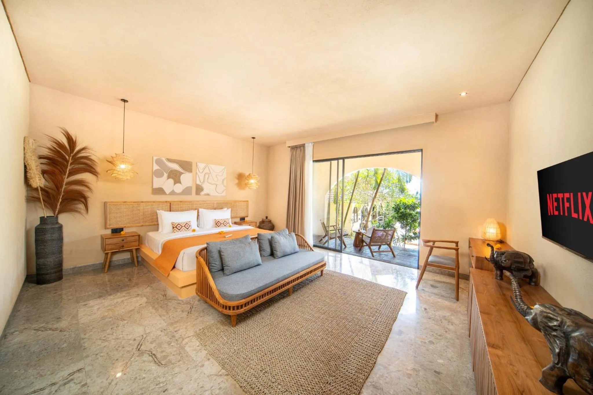 Bedroom, Bed in Cabana Kedungu Villa Tabanan by Ini Vie Hospitality