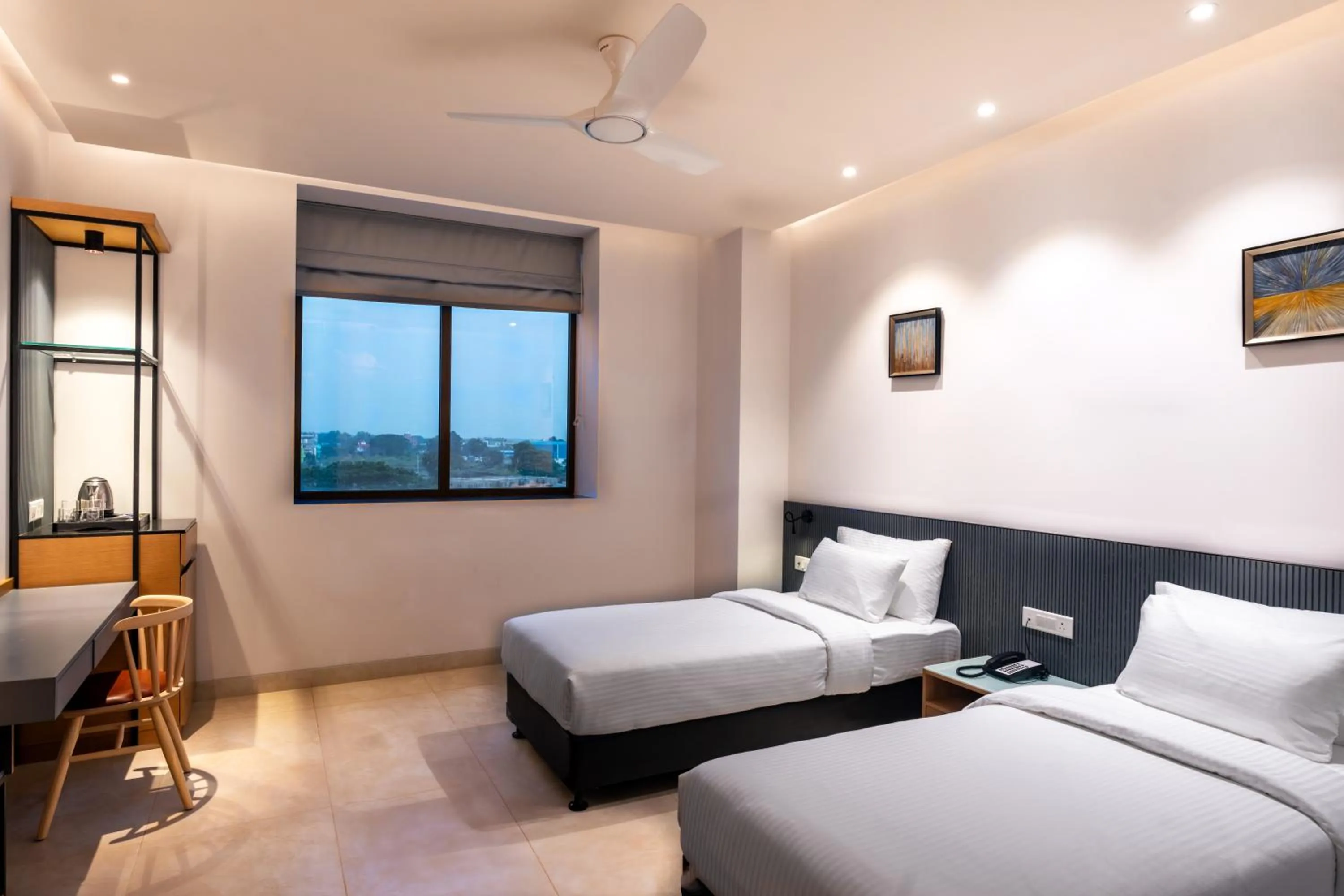 Bedroom, Bed in Krishna's courtyard Hotel & Convention