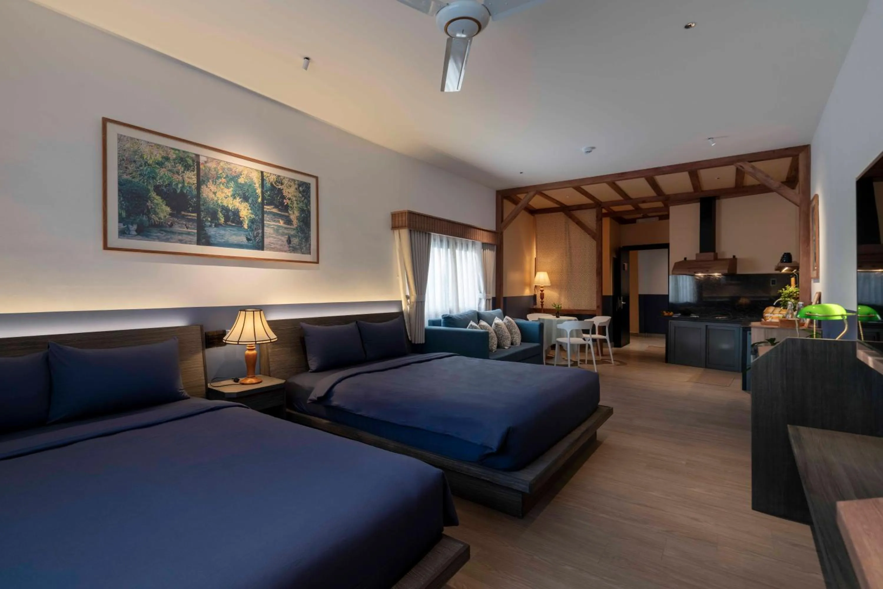 Bed in The Lamp Boutique House