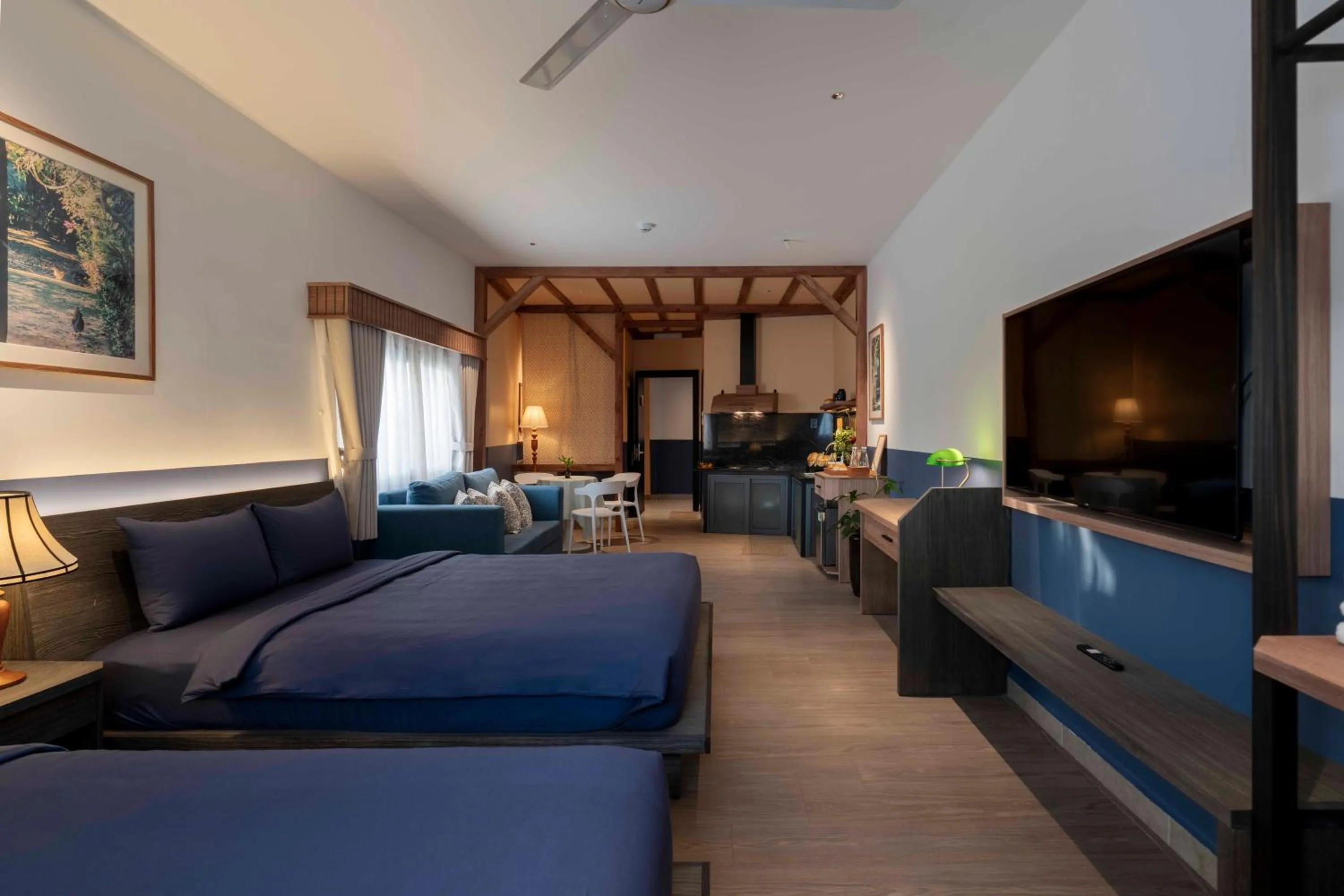 Bed in The Lamp Boutique House