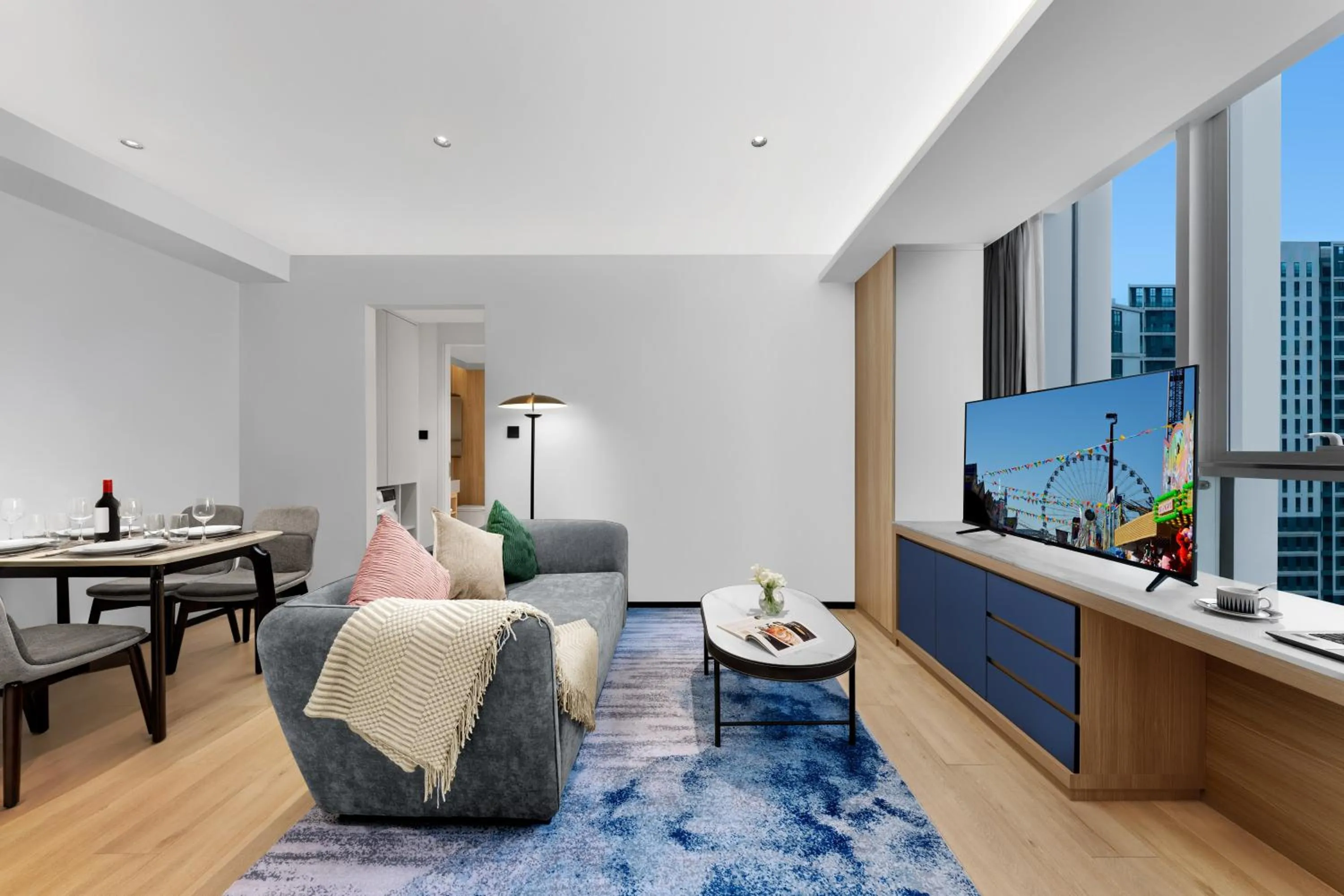 Living room in Citadines Guanghua Chengdu