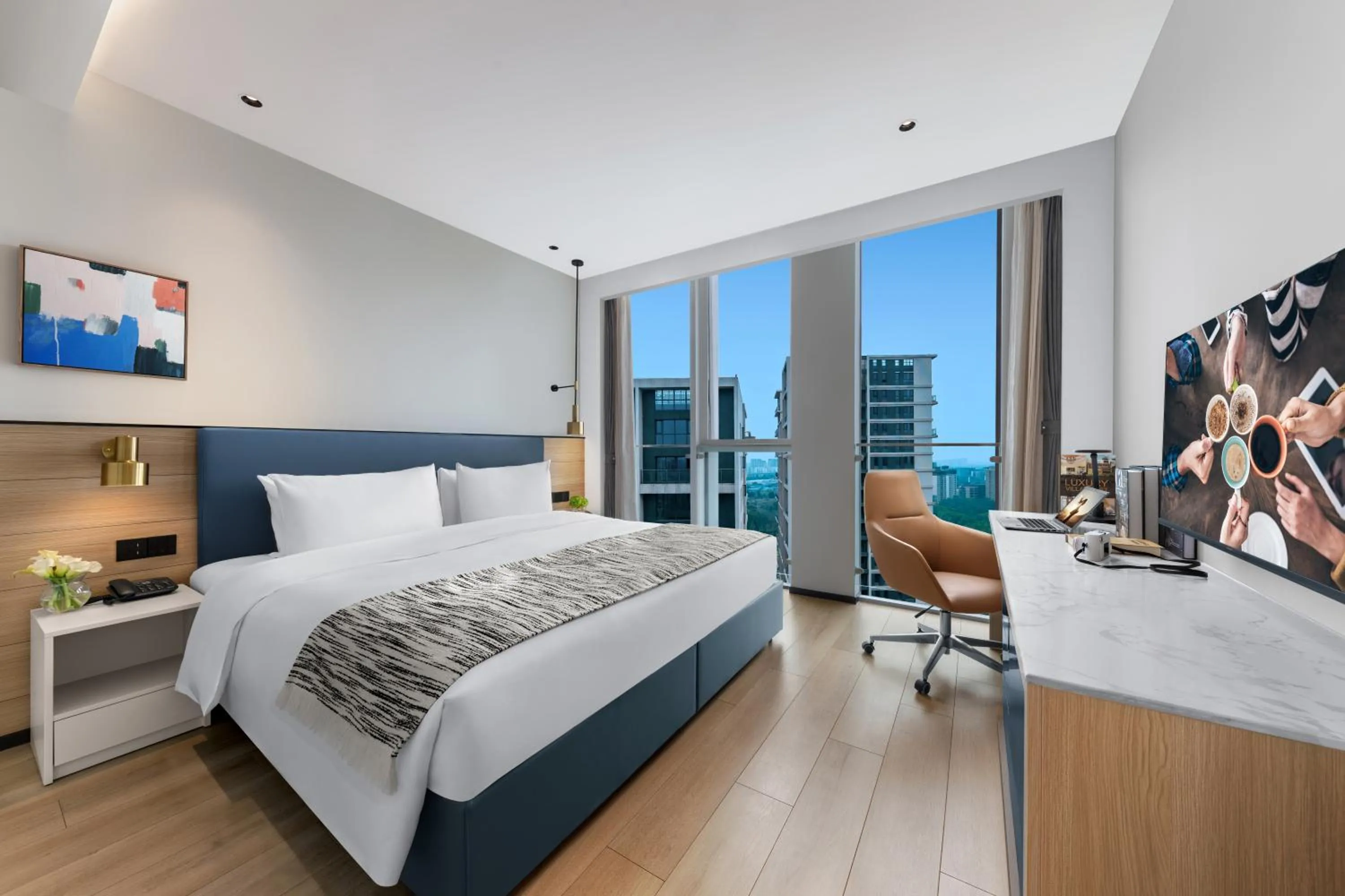 Bedroom, Bed in Citadines Guanghua Chengdu