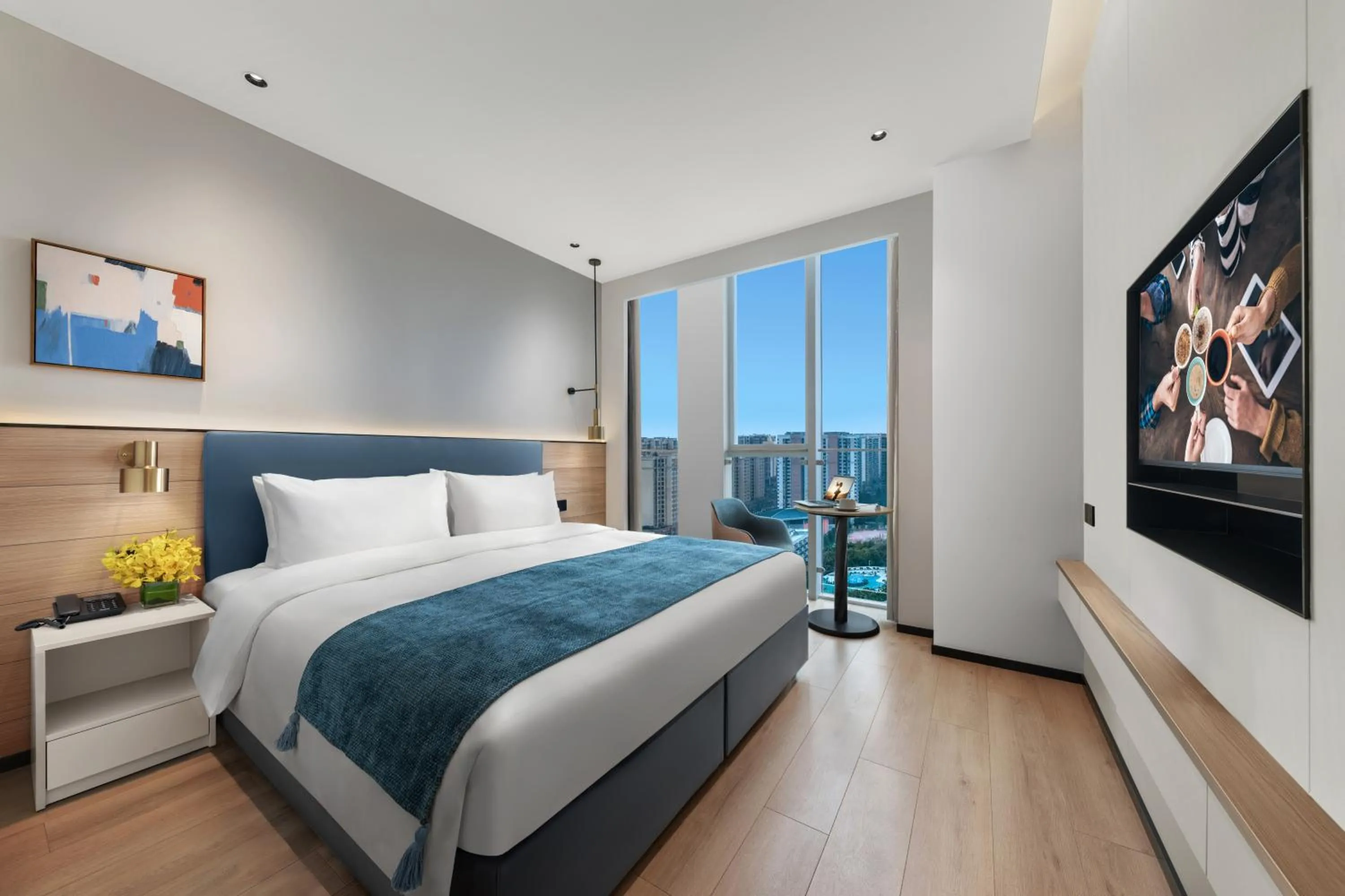 Bedroom, Bed in Citadines Guanghua Chengdu