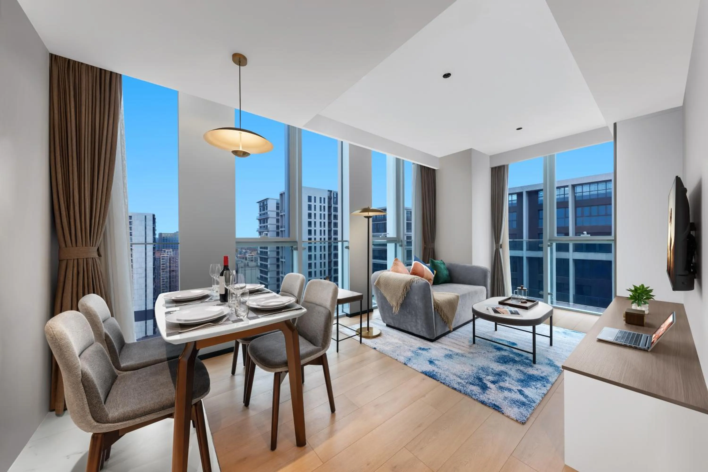 Living room in Citadines Guanghua Chengdu