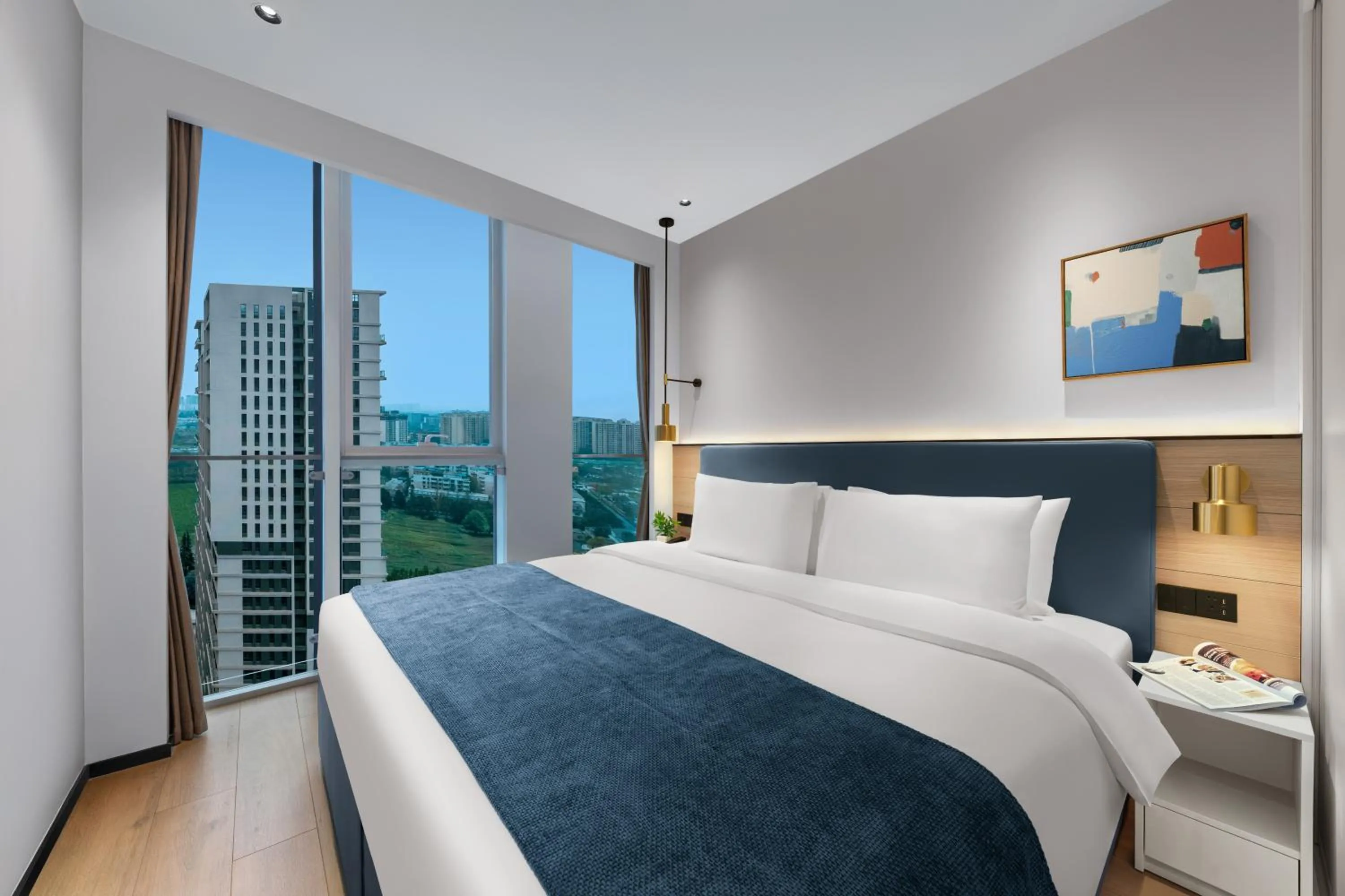 Bedroom, Bed in Citadines Guanghua Chengdu