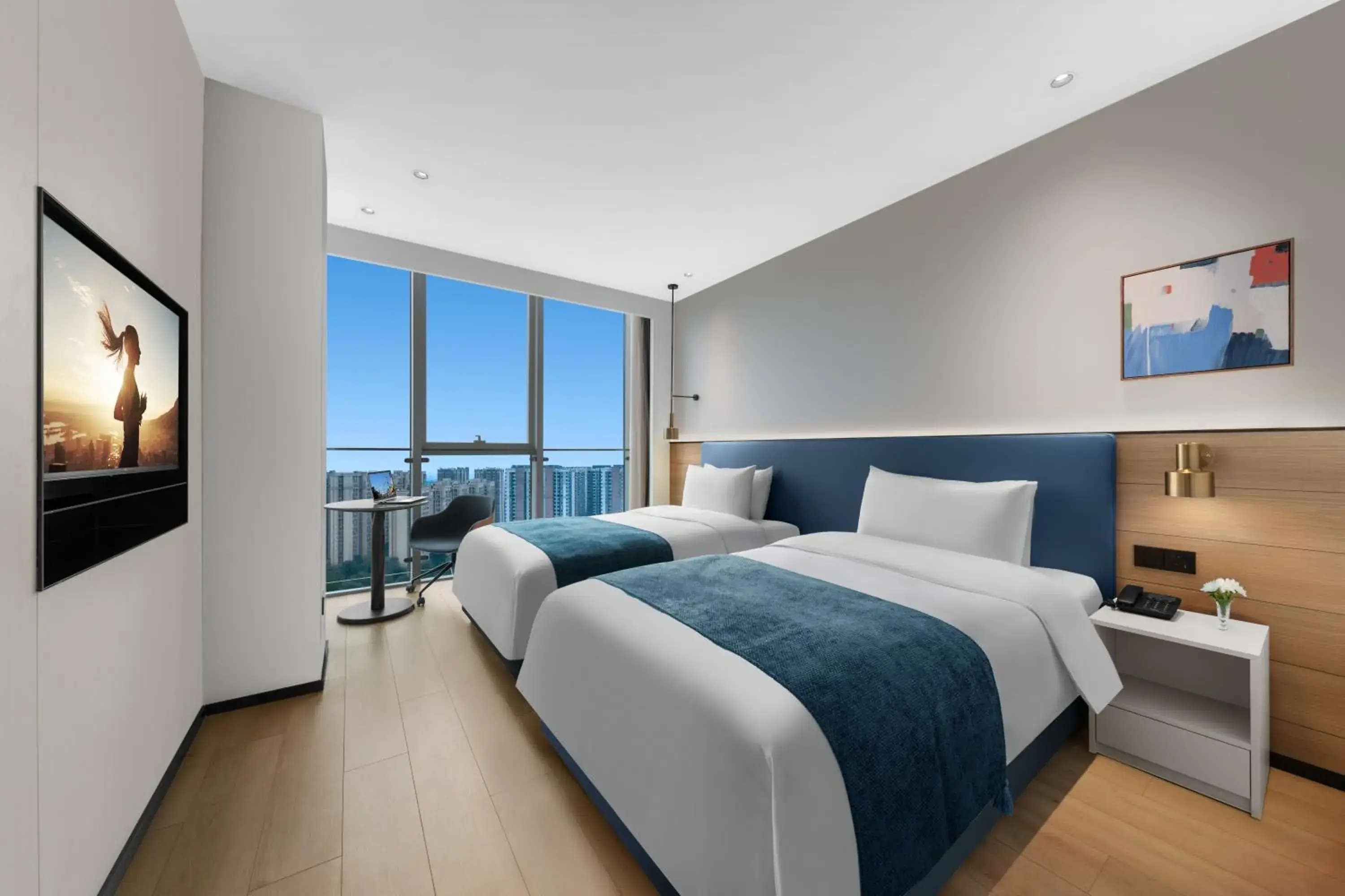 Superior Twin Room in Citadines Guanghua Chengdu Superior Twin Room in Citadines Guanghua Chengdu