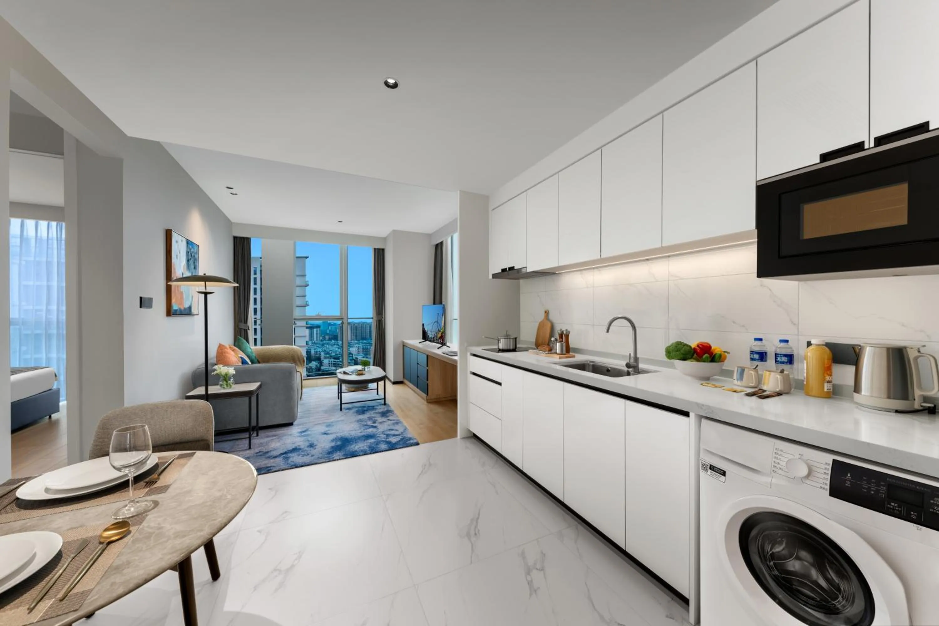 Living room in Citadines Guanghua Chengdu