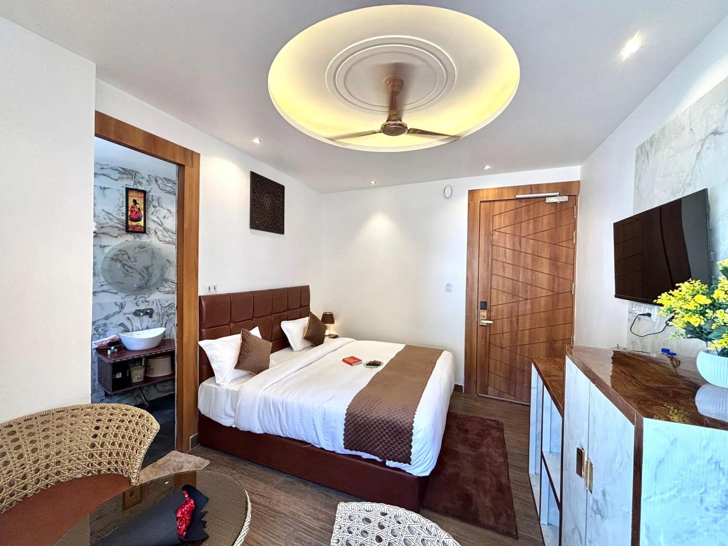 Bed in Check Inn Homes, Rishikesh Tapovan