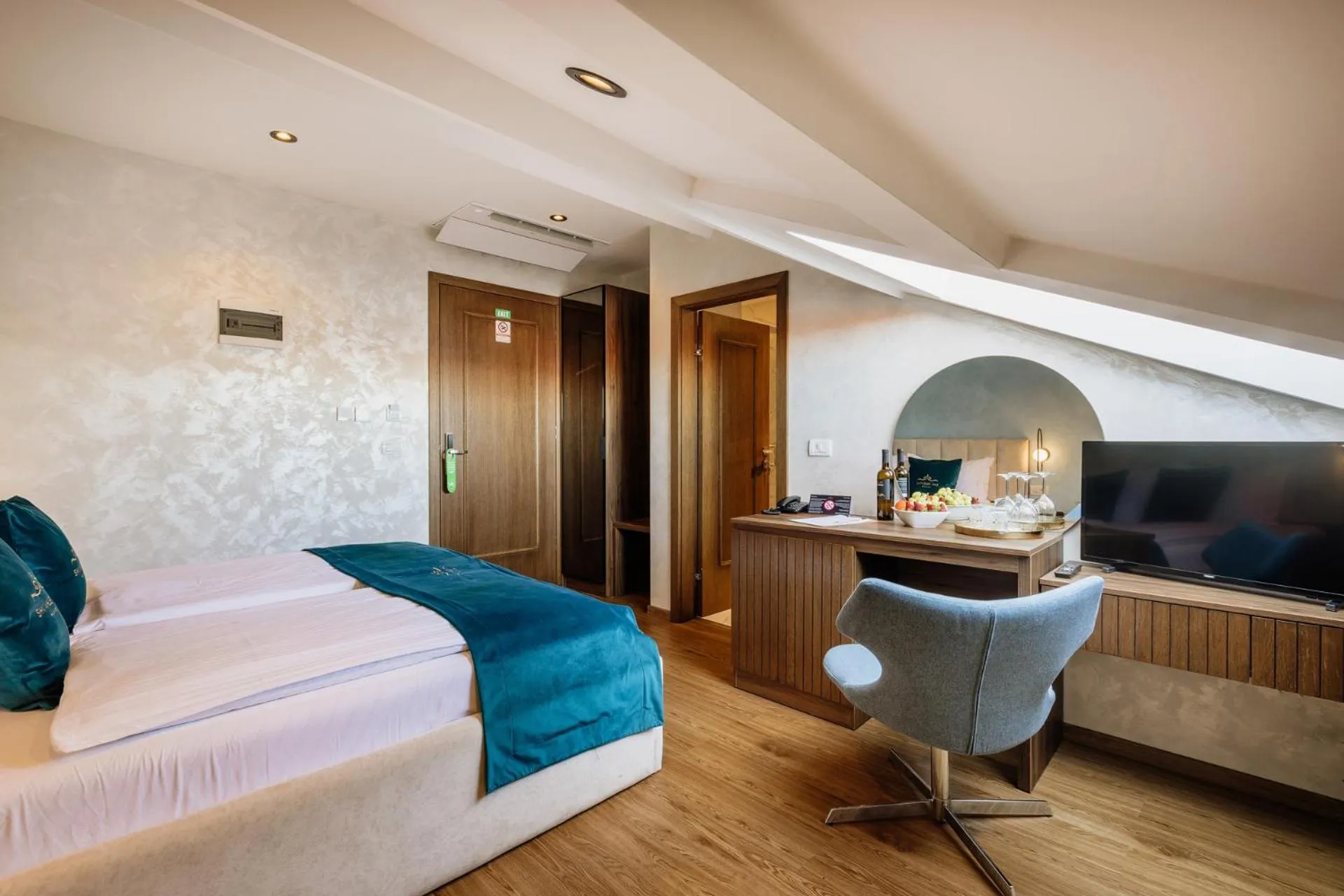 Bed in San Valentino Palace, Umag city center