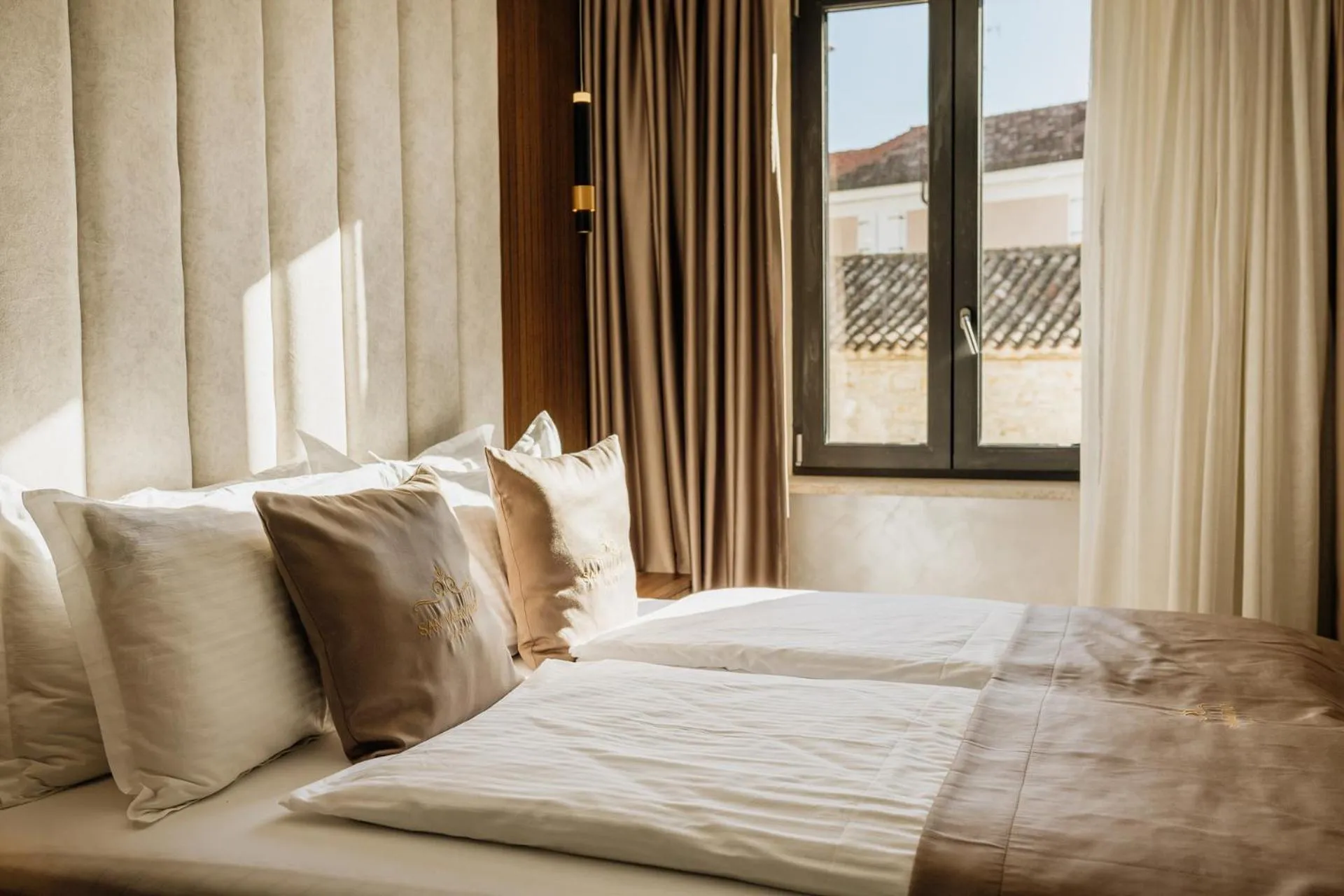 Bed in San Valentino Palace, Umag city center