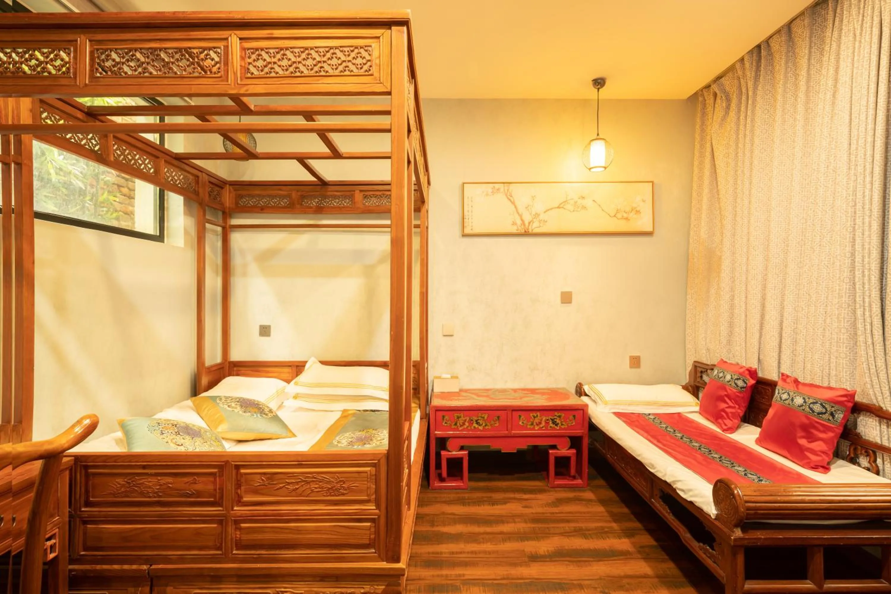 Bed in Beijing Rong Courtyard Boutique Hotel