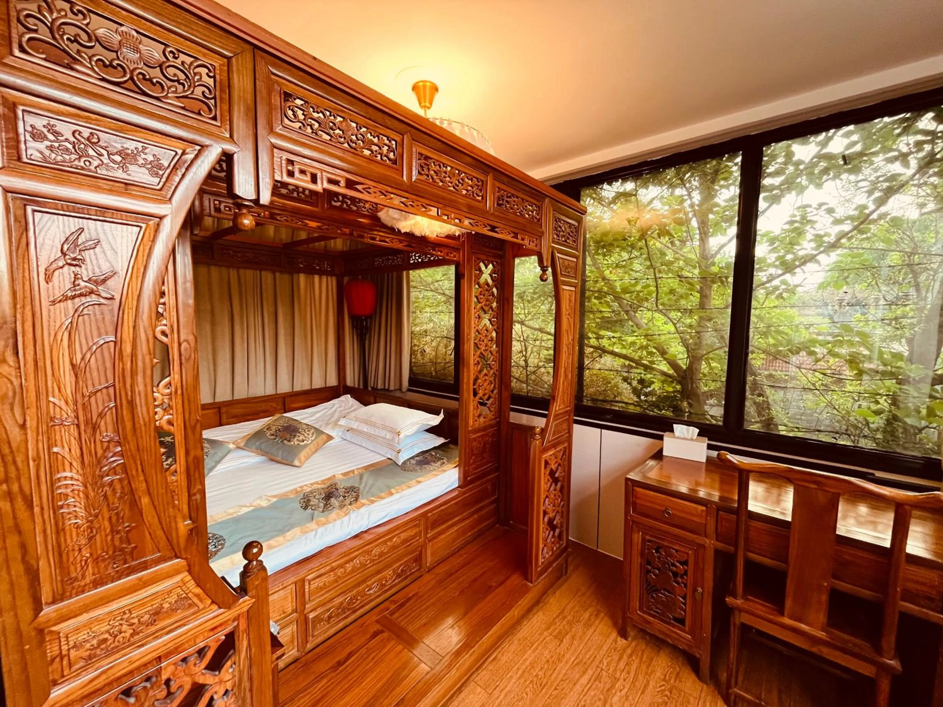 Bed in Beijing Rong Courtyard Boutique Hotel