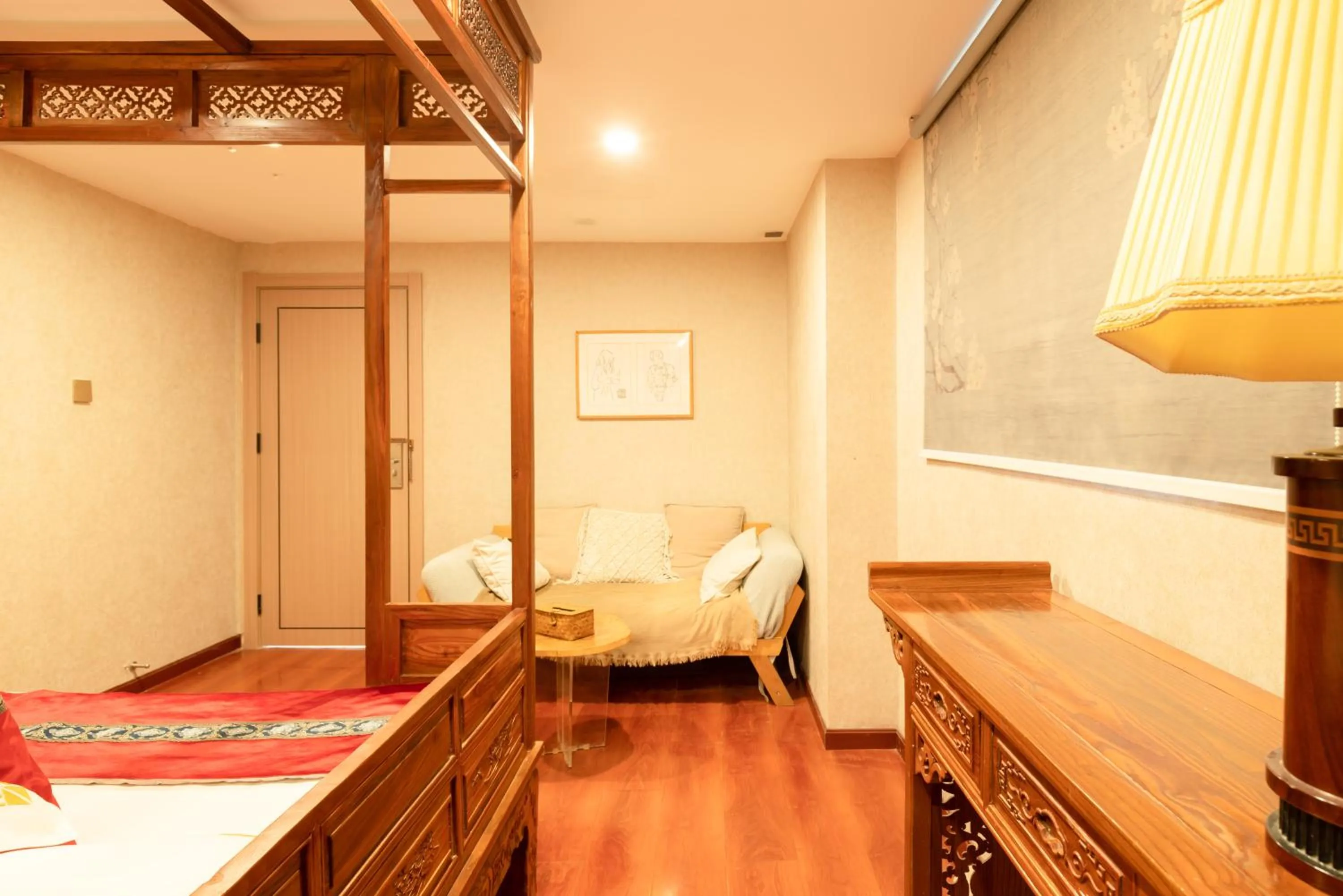 Bed in Beijing Rong Courtyard Boutique Hotel