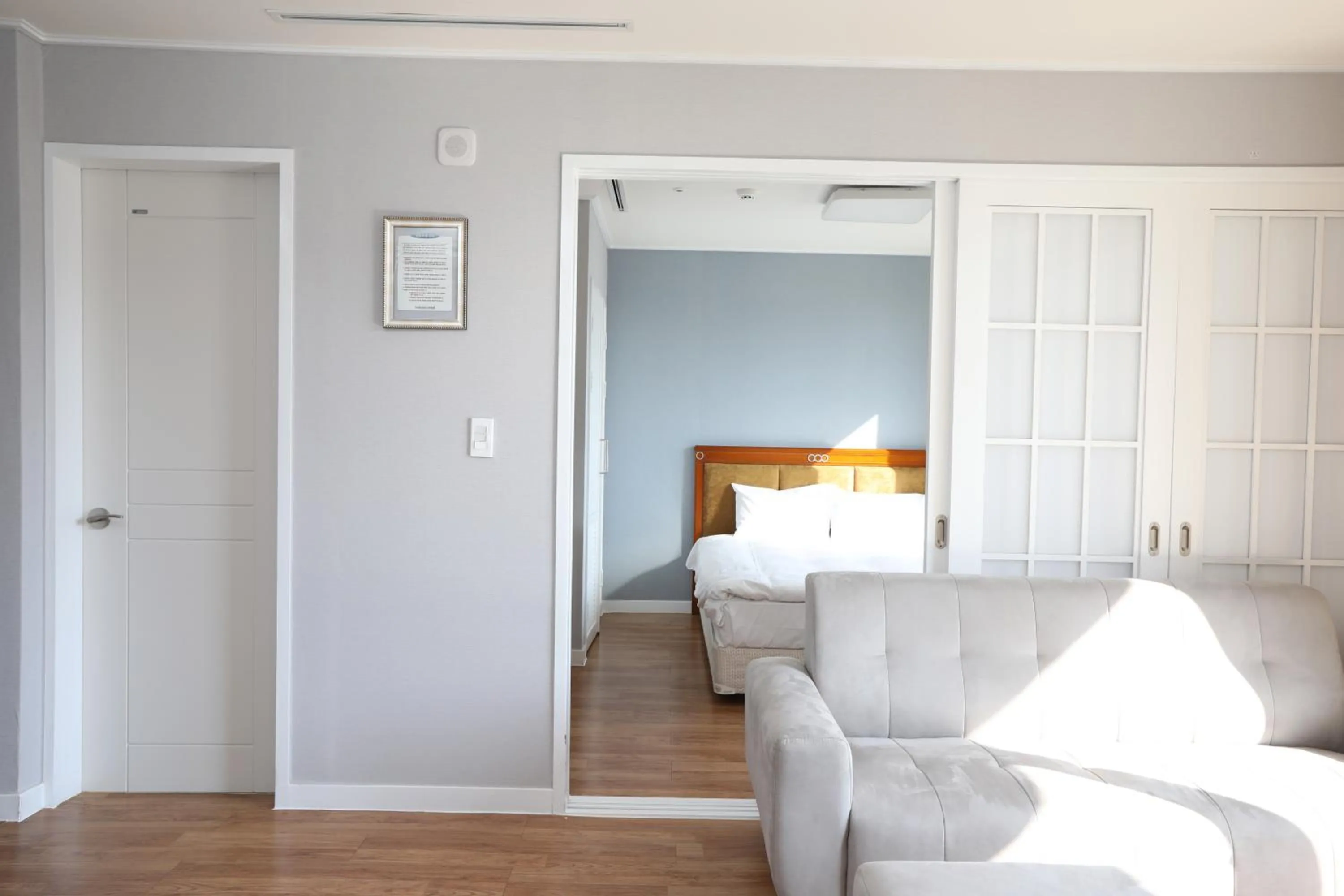 Bed in The K Jirisan Family Hotel