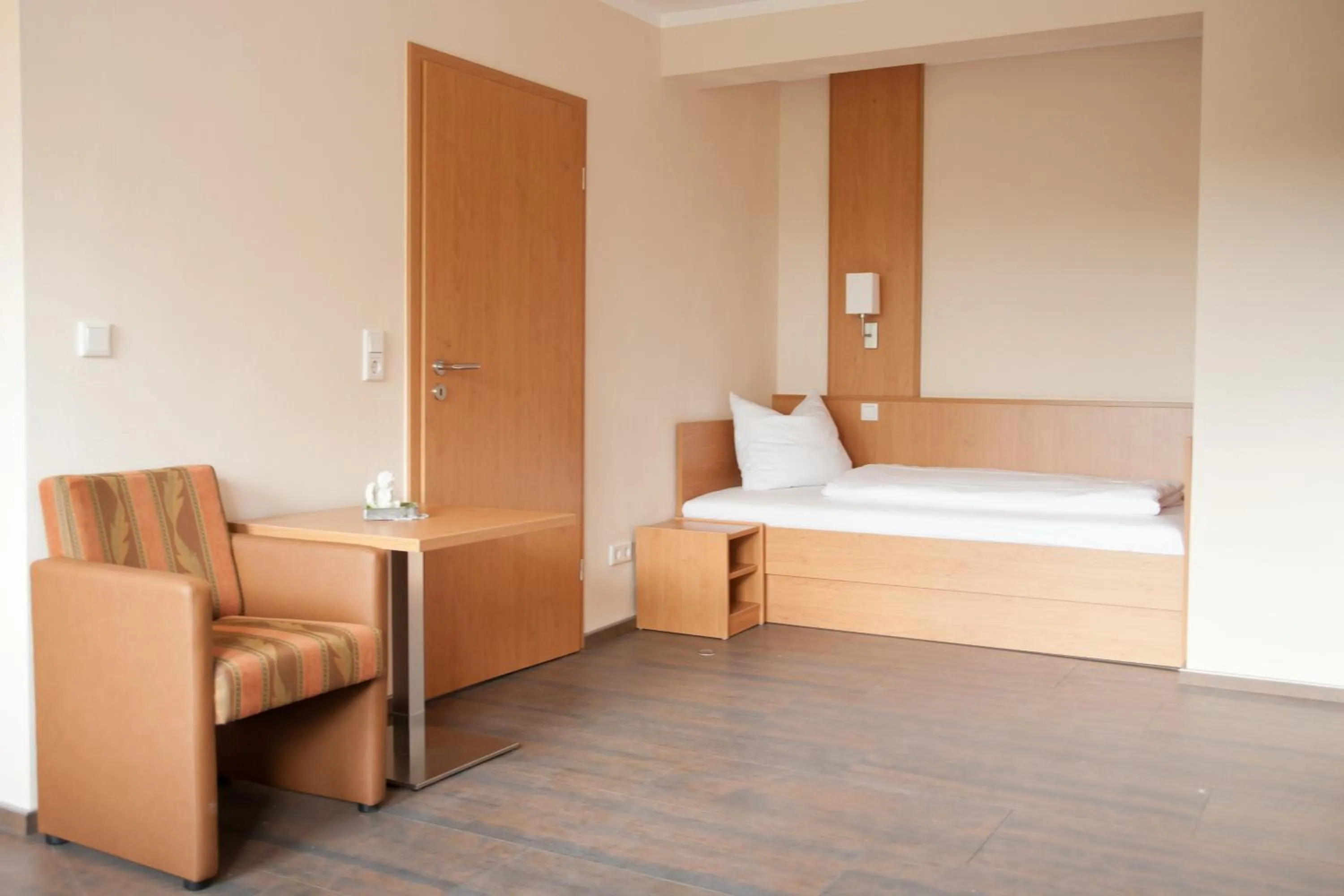 Photo of the whole room, Bed in Apartmenthaus Wesertor