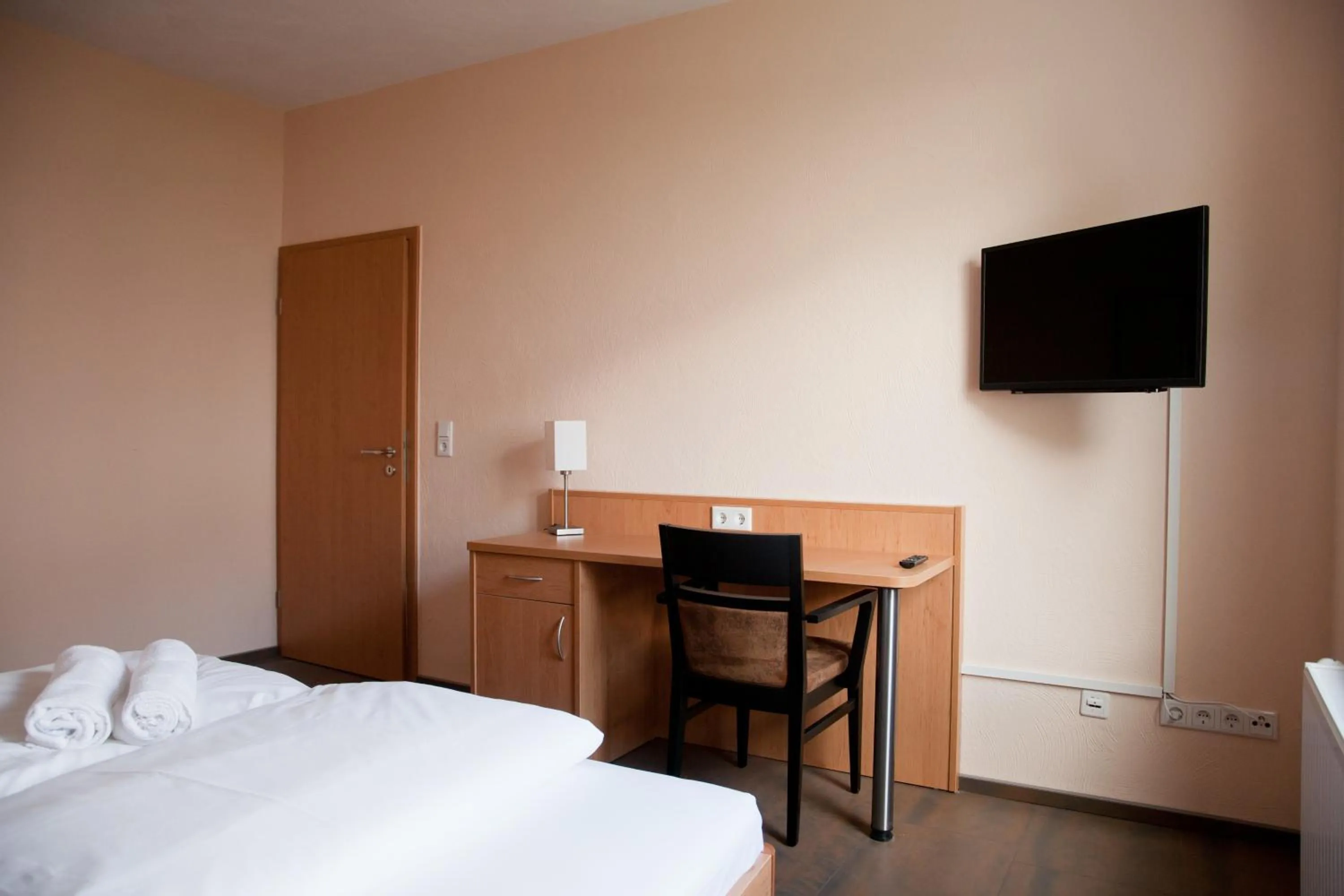 Photo of the whole room, Bed in Apartmenthaus Wesertor