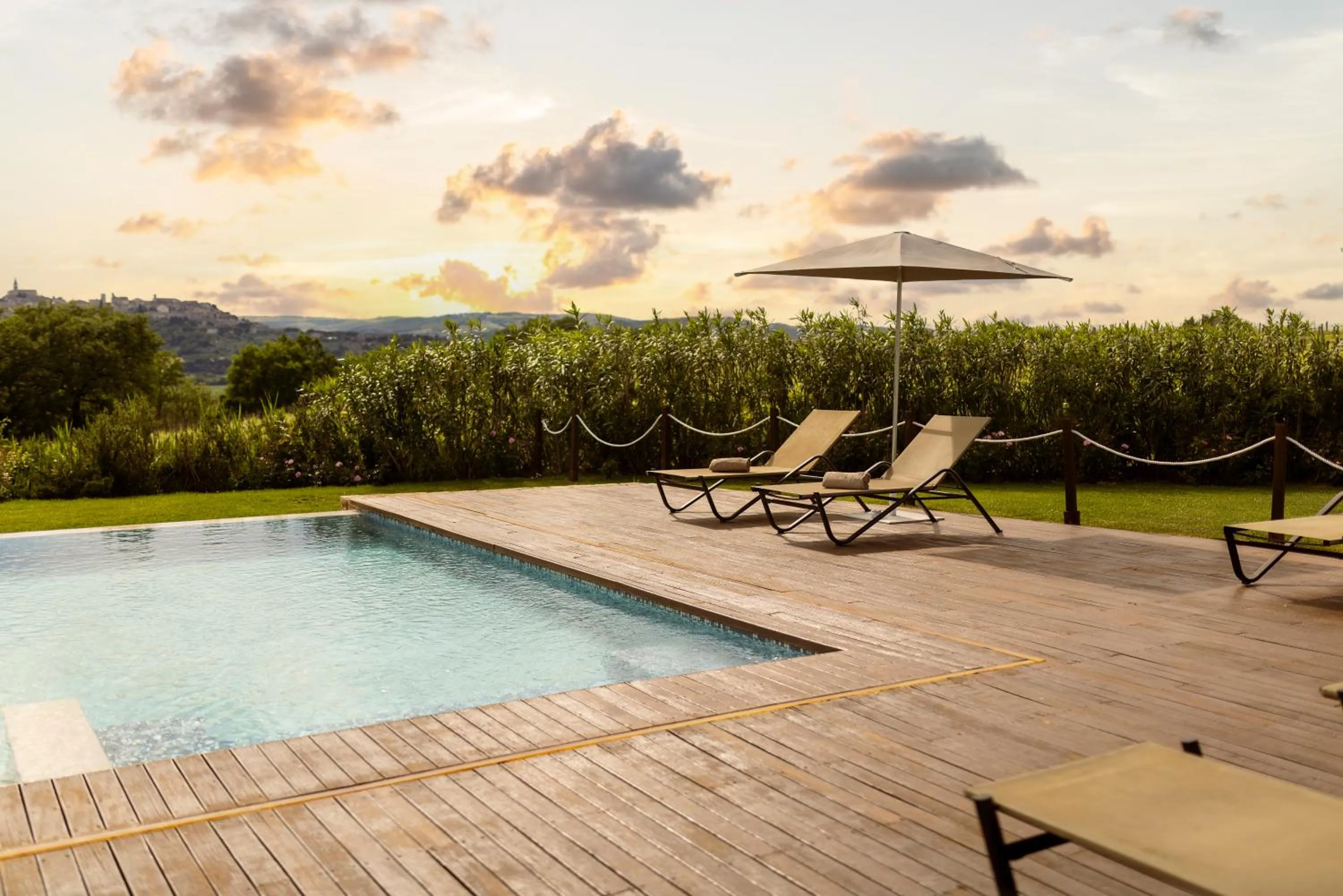 Pool view in Roccafiore Wine Resort & Spa