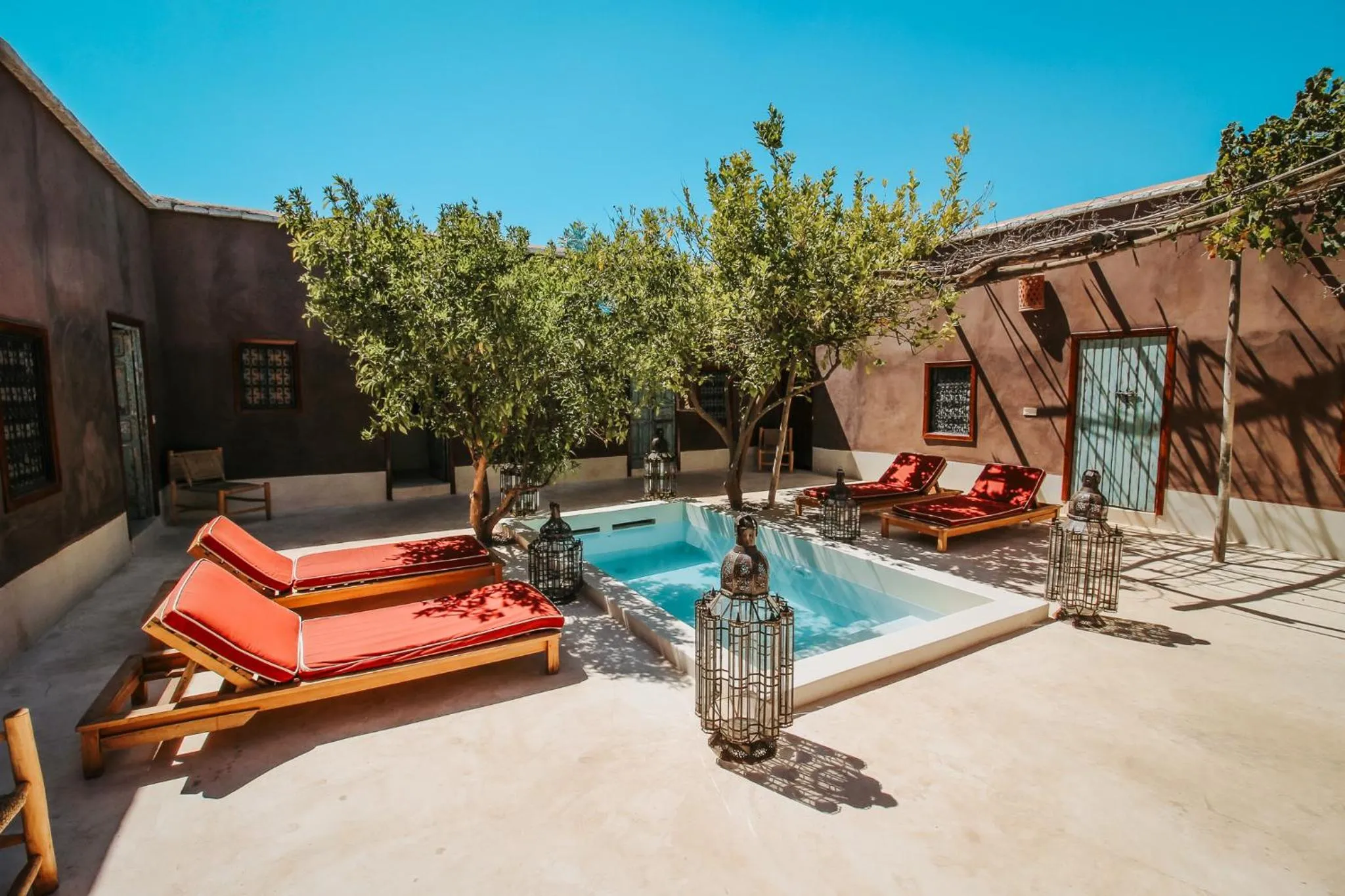 Patio in Hotel & Spa La Ferme El Dar