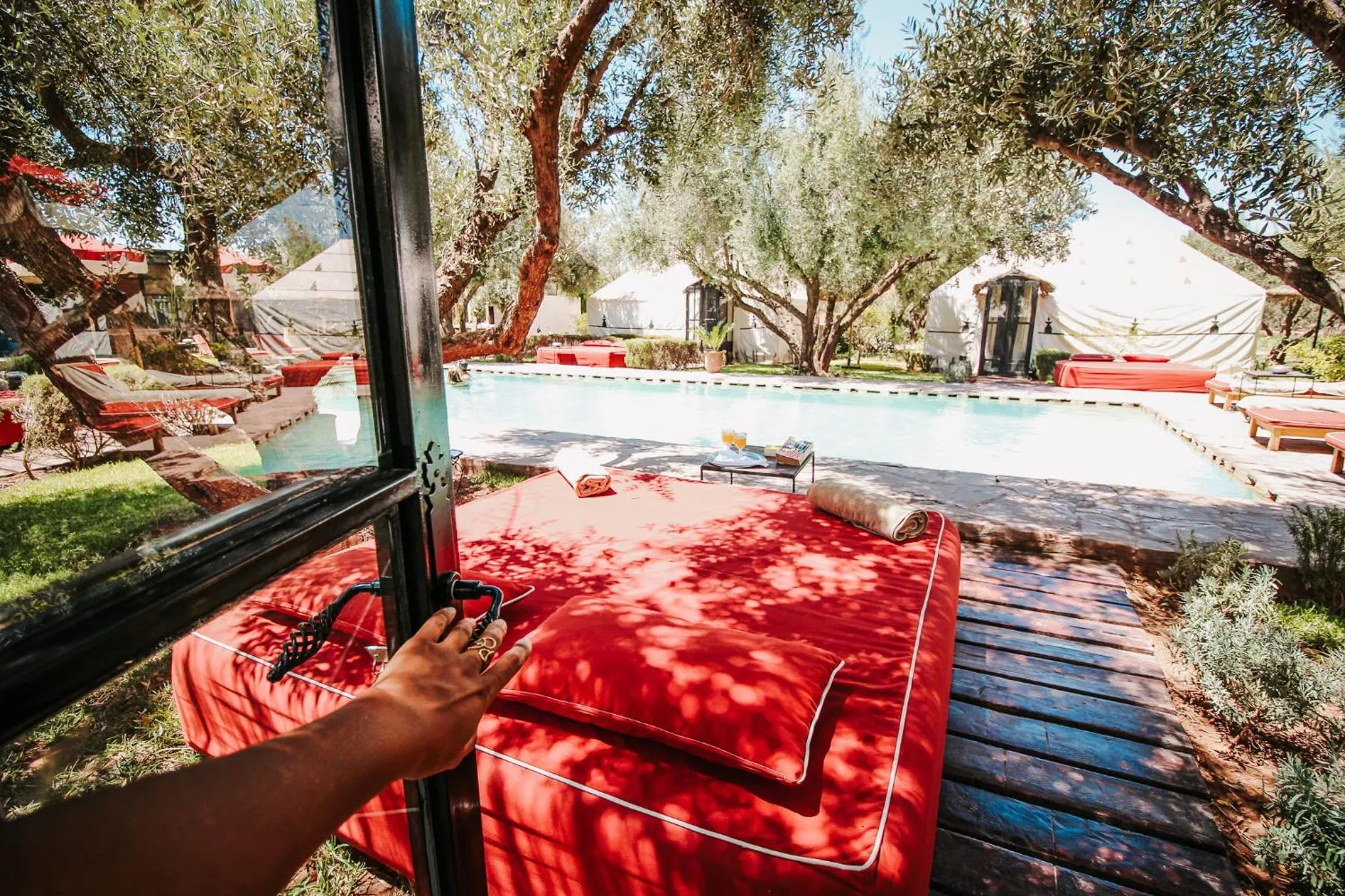 Swimming pool in Hotel & Spa La Ferme El Dar