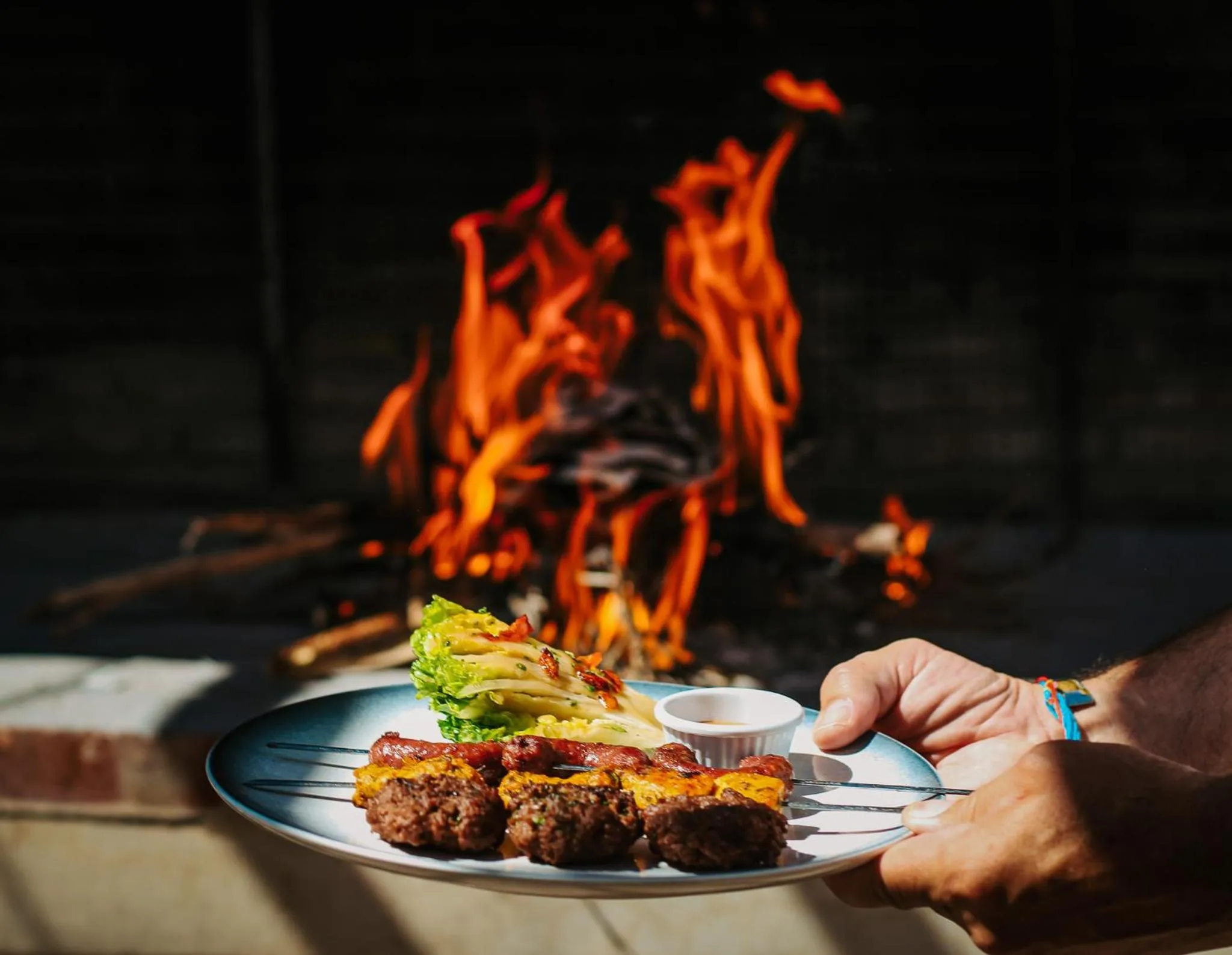 BBQ facilities in Hotel & Spa La Ferme El Dar