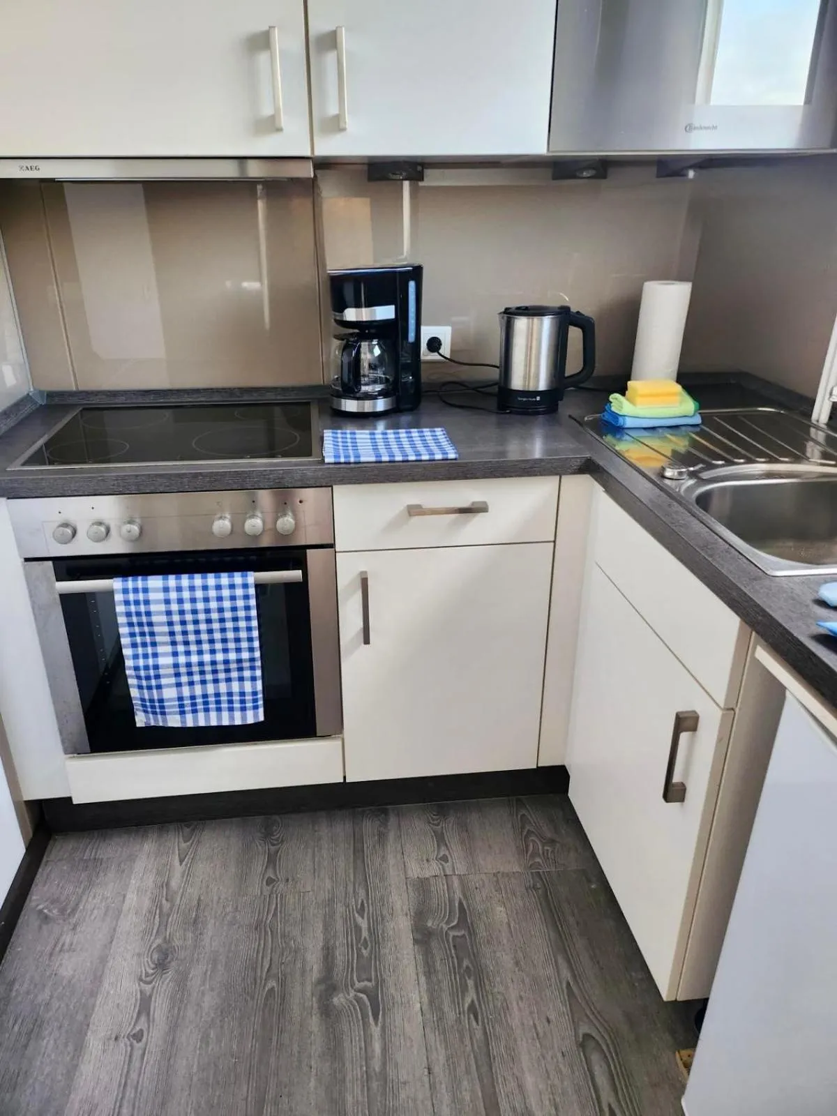 Kitchen or kitchenette in Lieblingsplatz Hotel Wannerhus