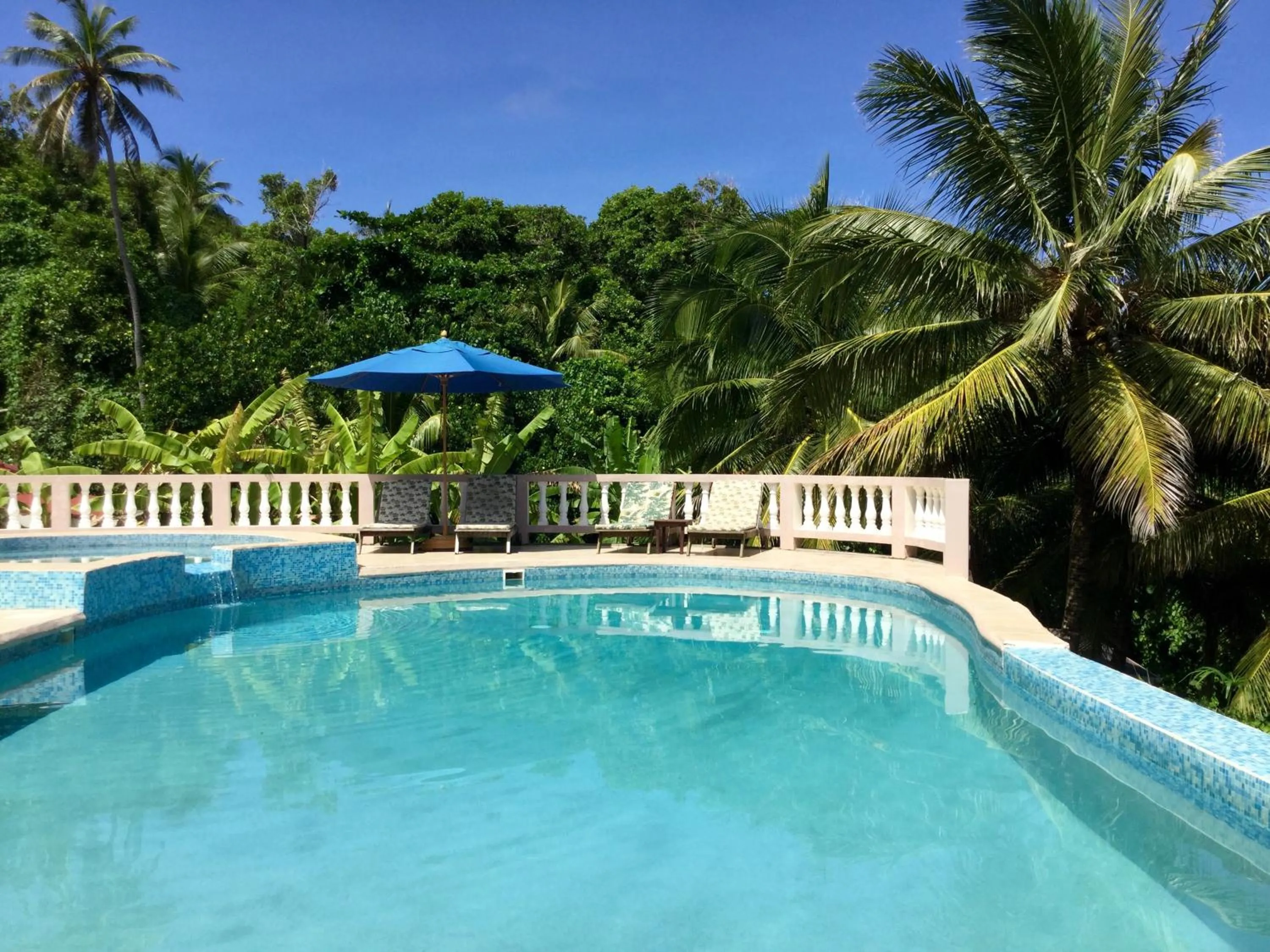 Swimming pool in Petite Anse Hotel