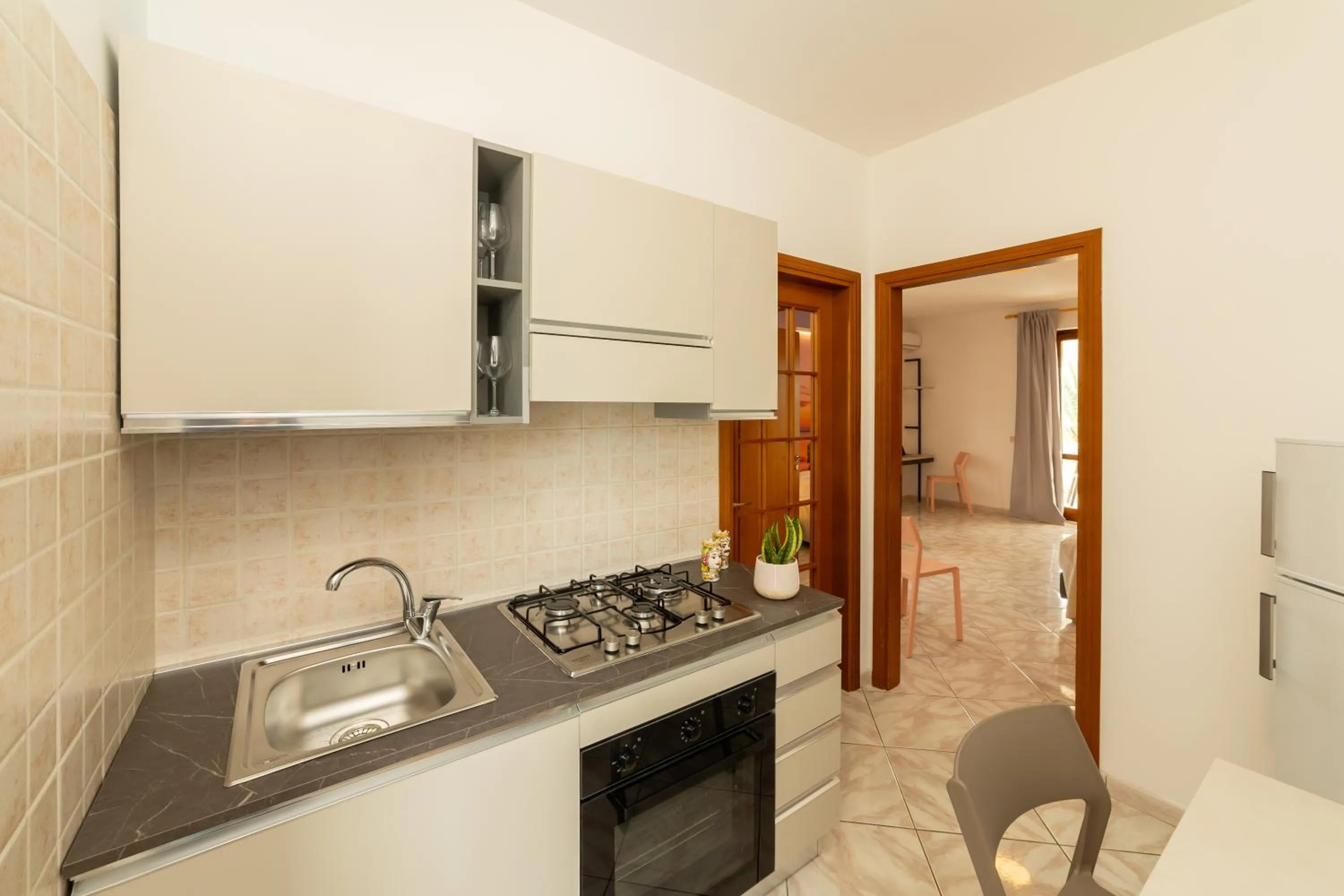 Kitchen or kitchenette in Resort Santa Maria Hotel