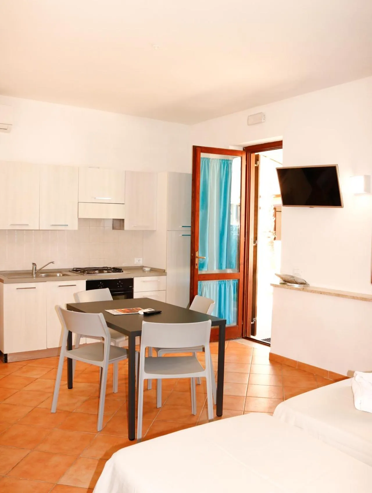 Kitchen or kitchenette in Resort Santa Maria Hotel