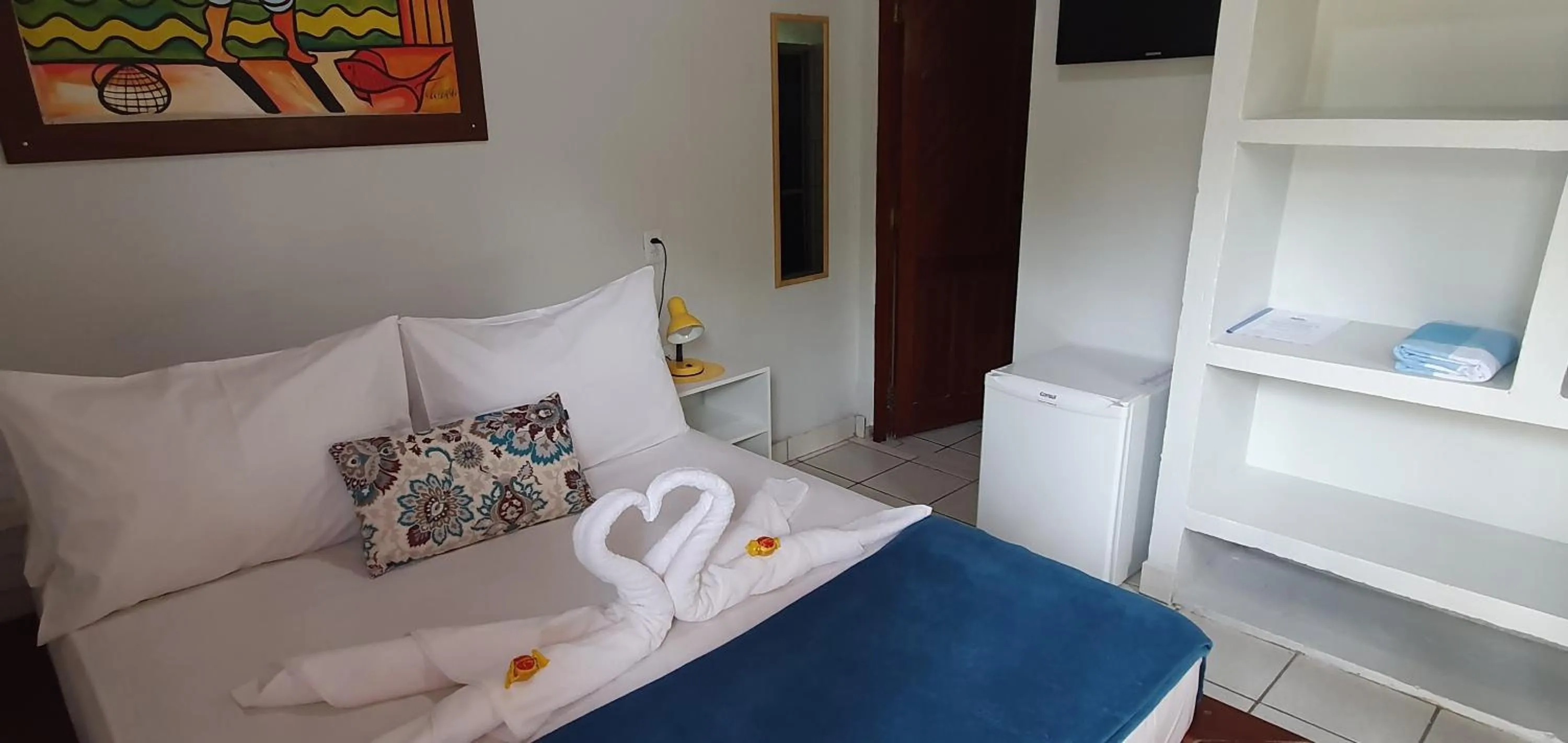 Bed in Pousada das Oliveiras