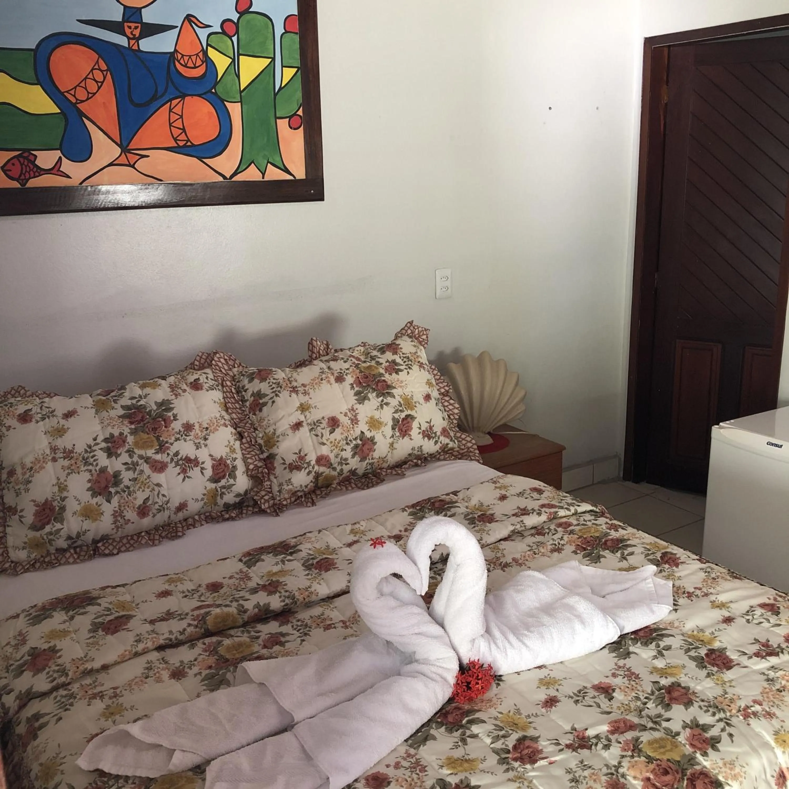 Bed in Pousada das Oliveiras