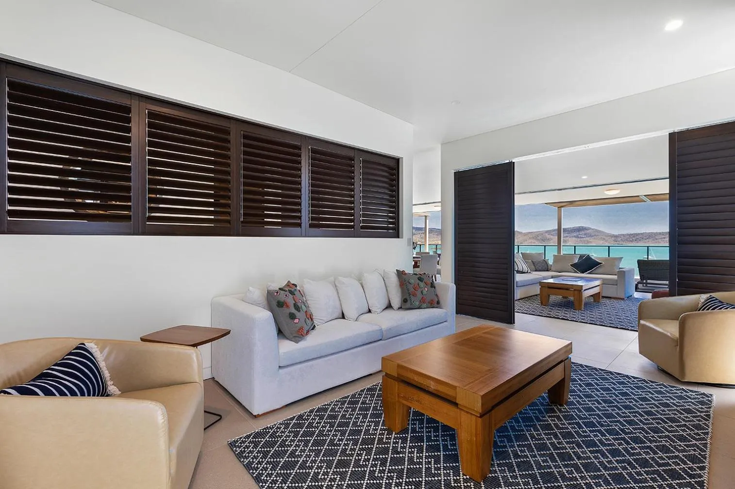 Living room in Mirage Whitsundays